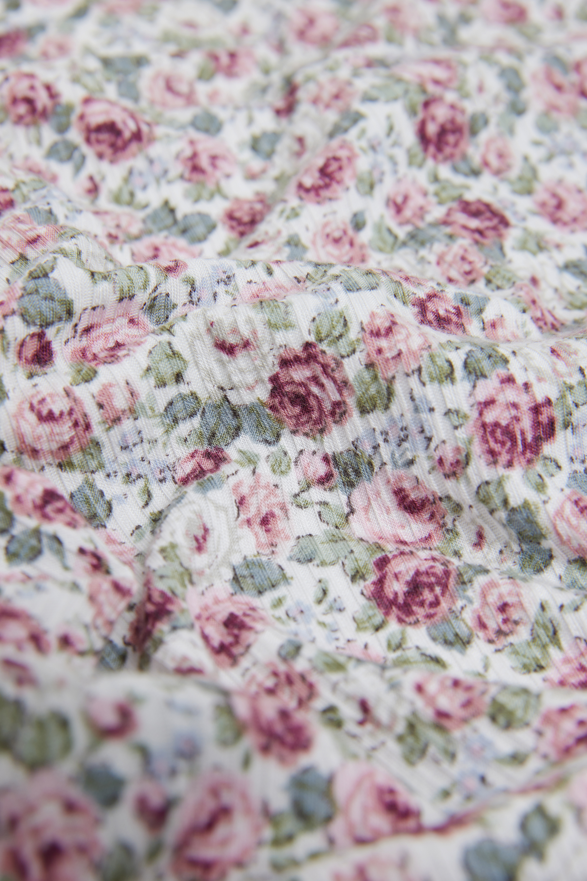 Floral Romance リブモダール タンクトップ