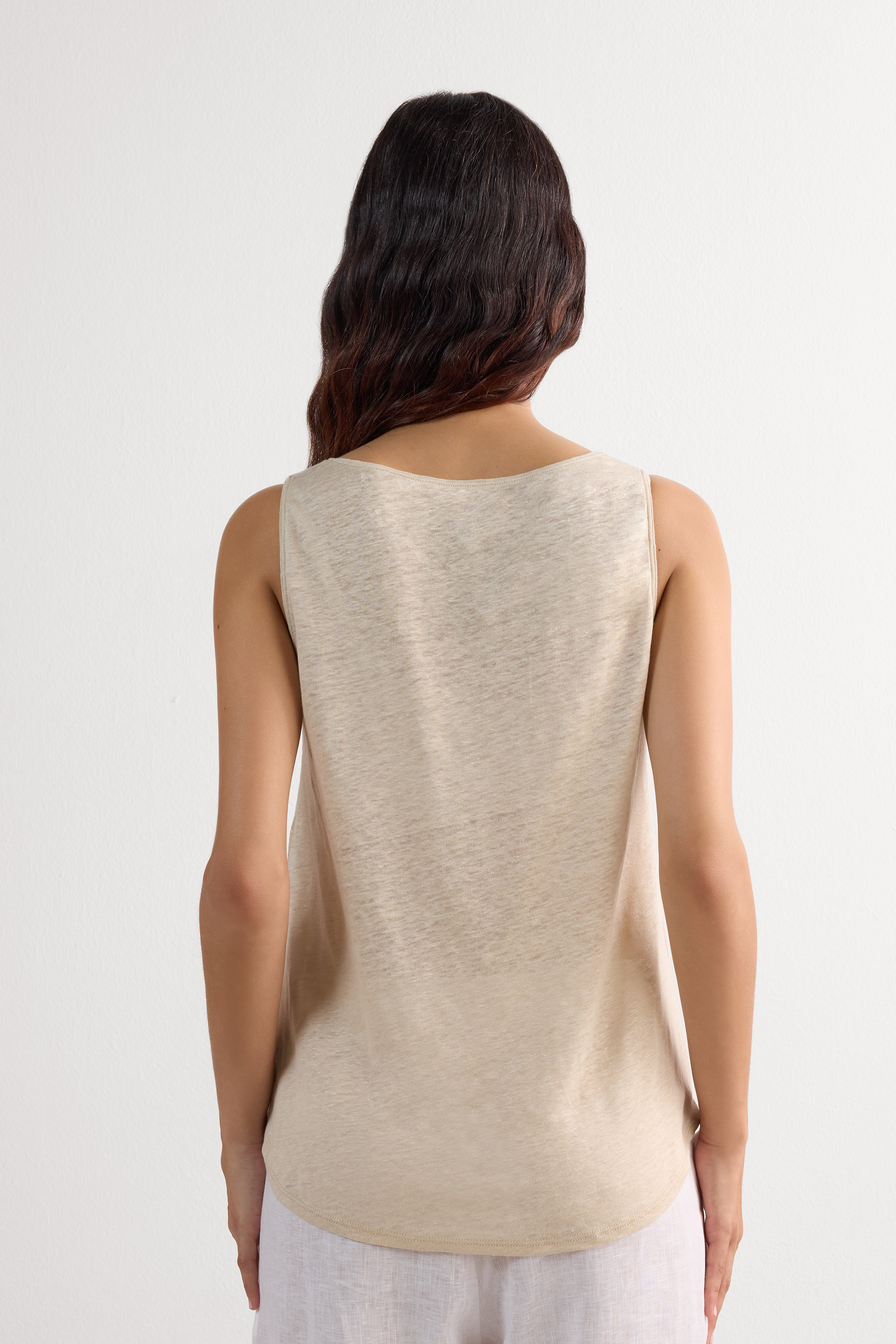 The Pure Linen リネン タンクトップ