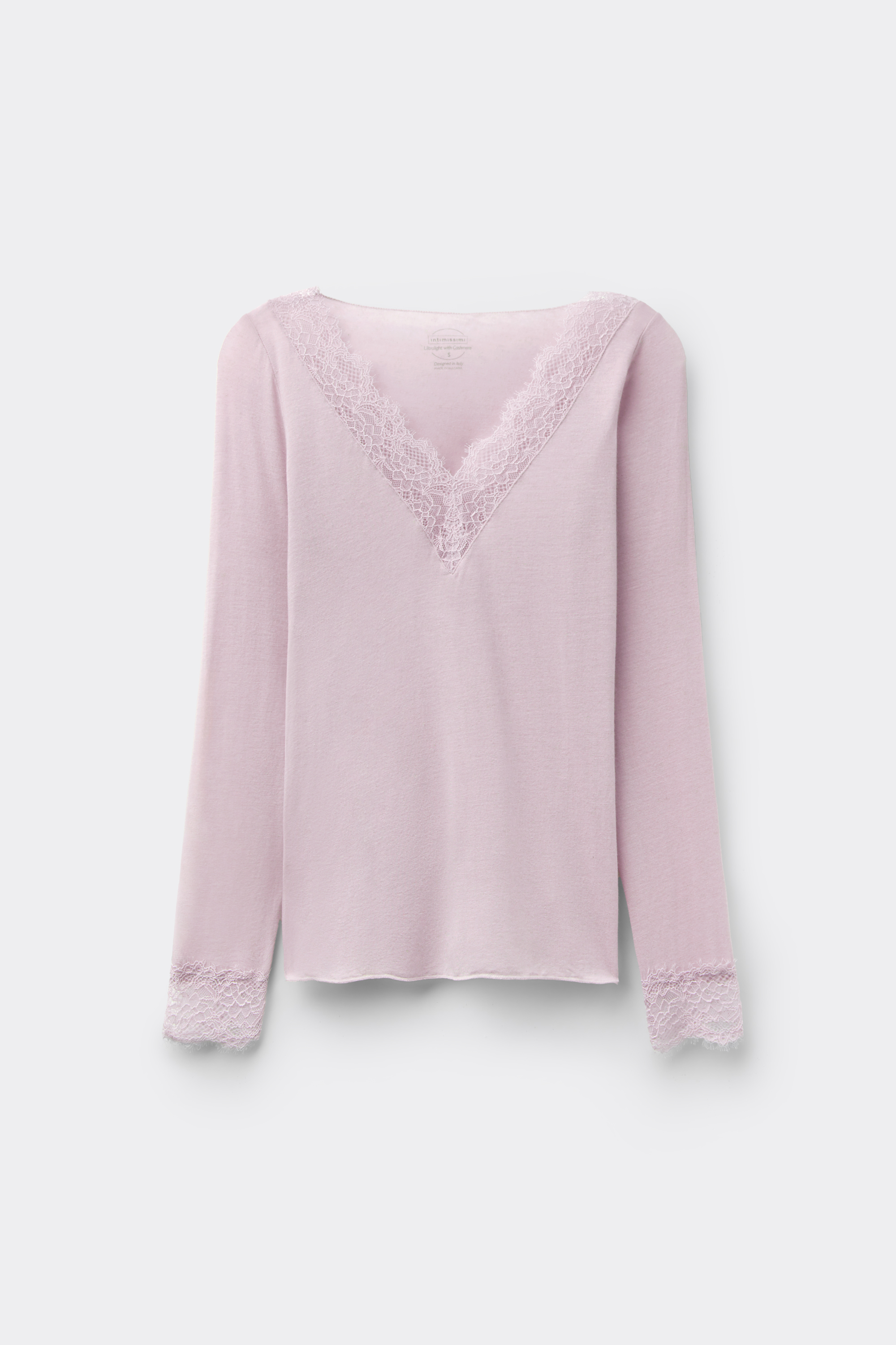 モダール カシミヤ ウルトラライト ロング レースシャツ