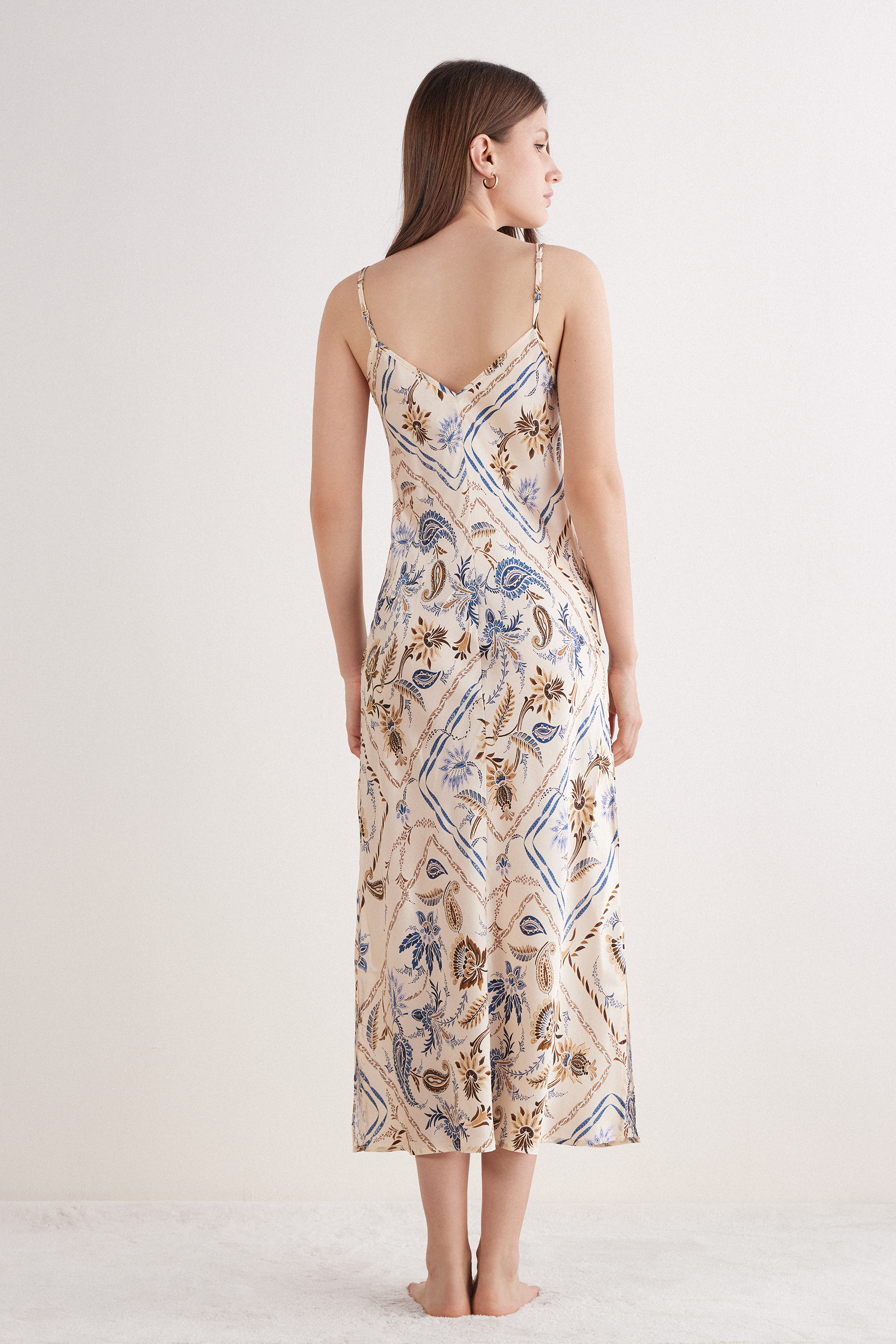 Italian Riviera シルク ロングスリップ