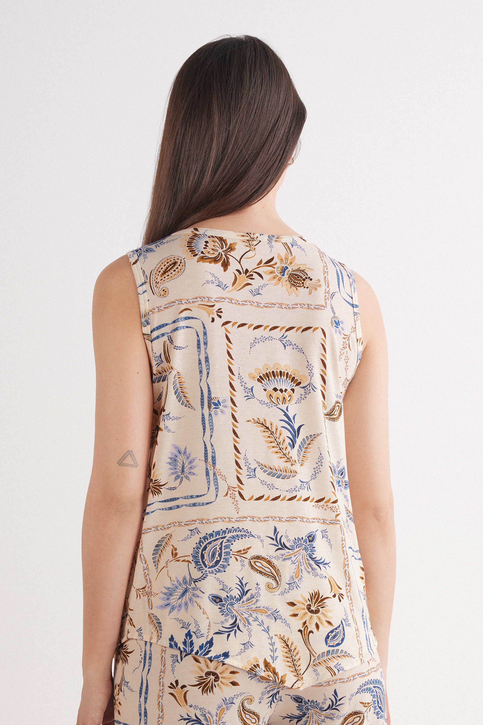 Italian Riviera フレッシュバンブー ワイドショルダー タンクトップ