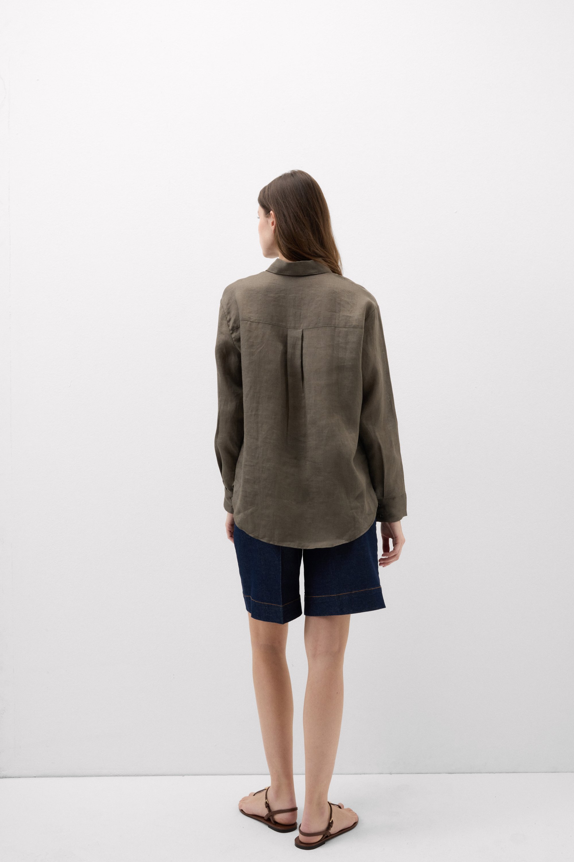 The Pure Linen リネンファブリック シャツ