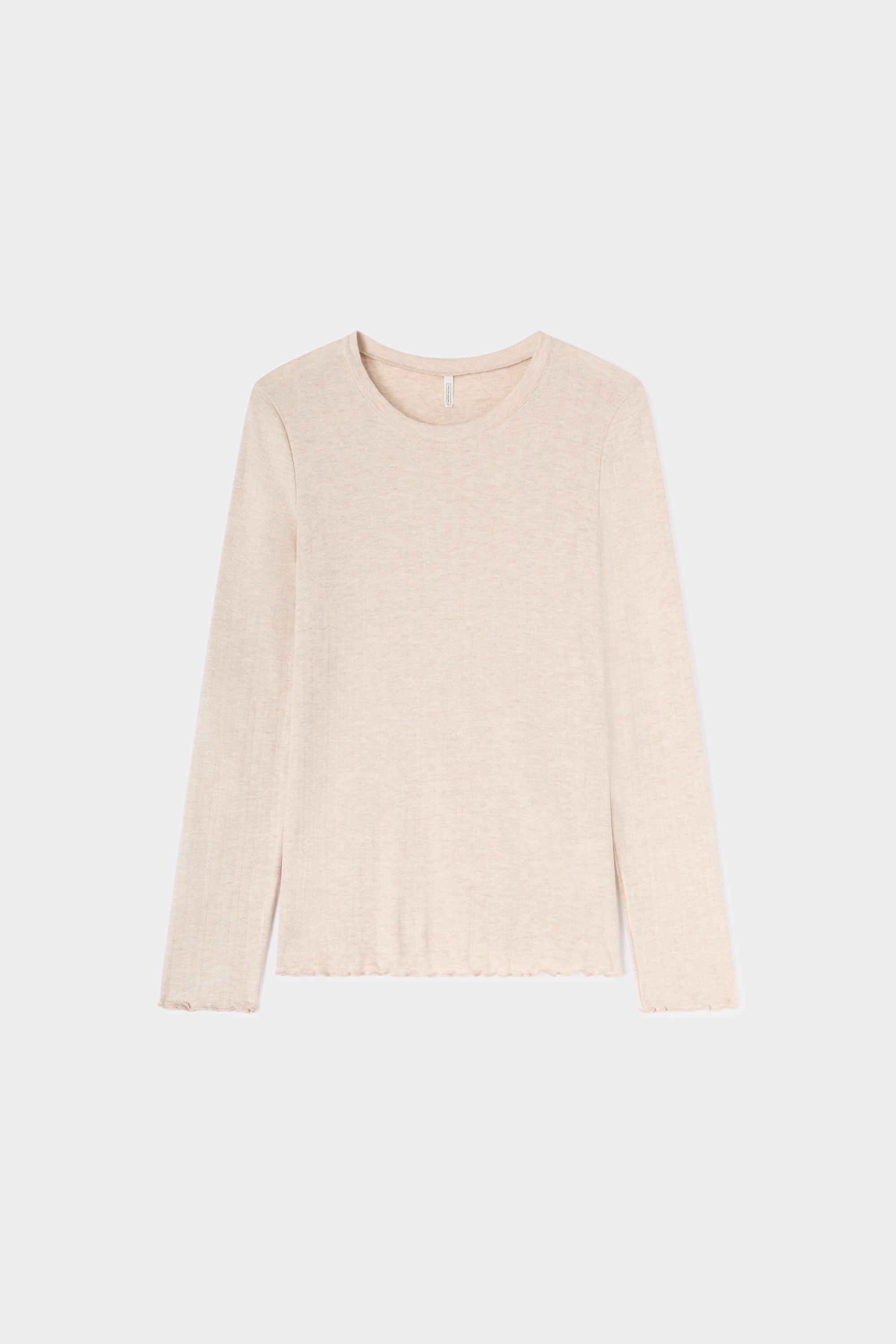 "Luxury Softness" モダール＆カシミヤ ロングスリーブ ニット