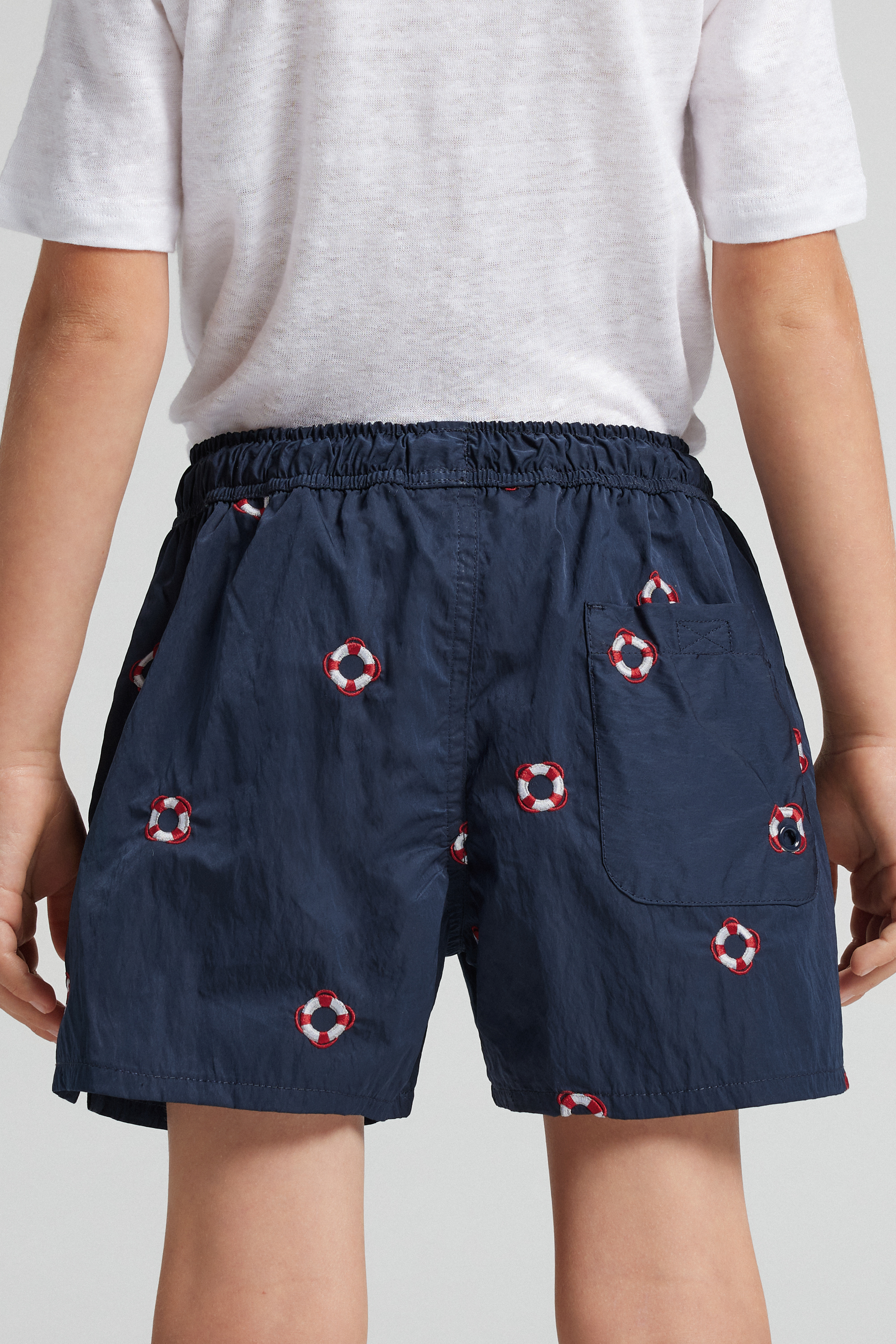 ライフリング刺繍 キッズ スイムボクサー