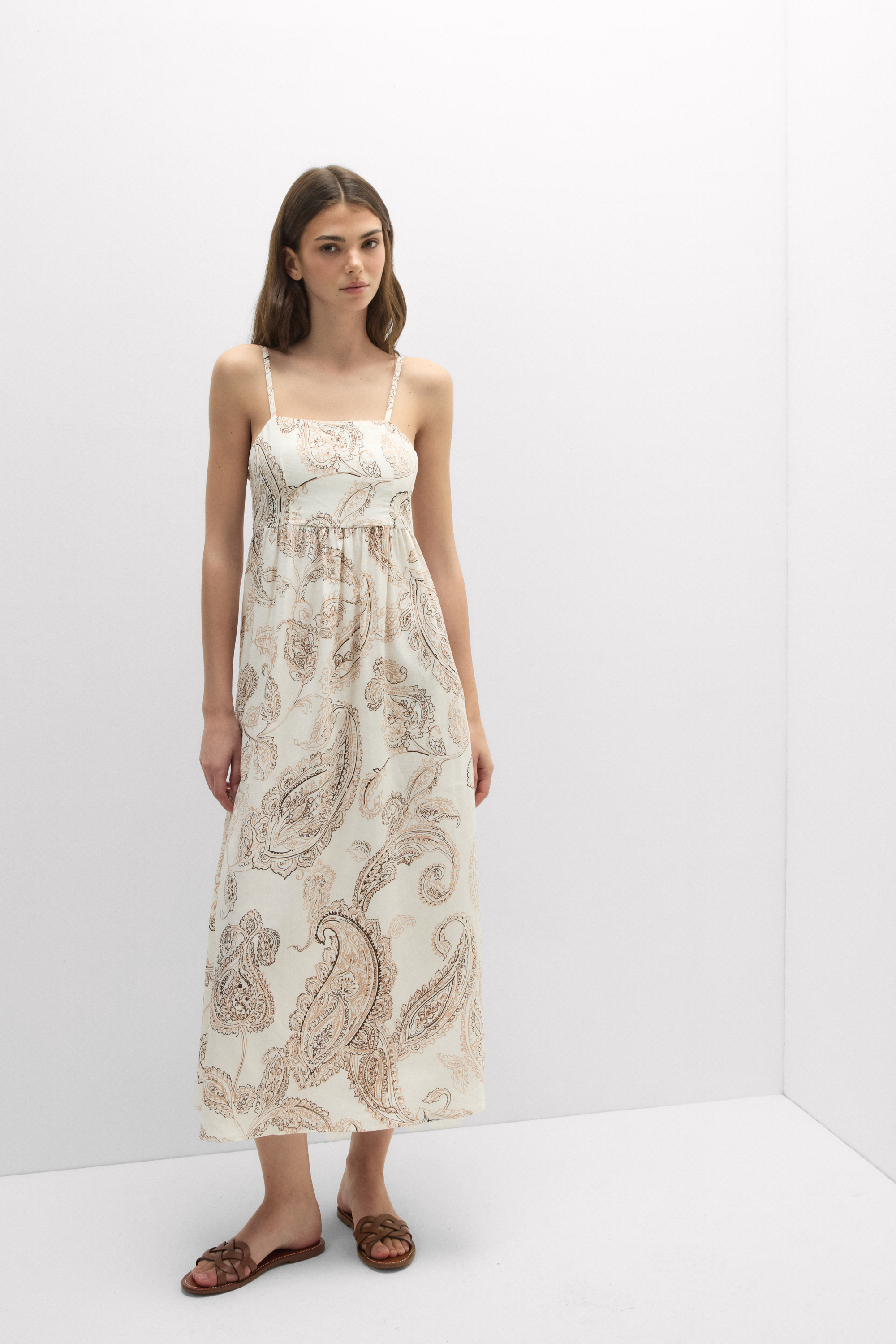 "Get Noticed" ファブリック ロングスリップドレス