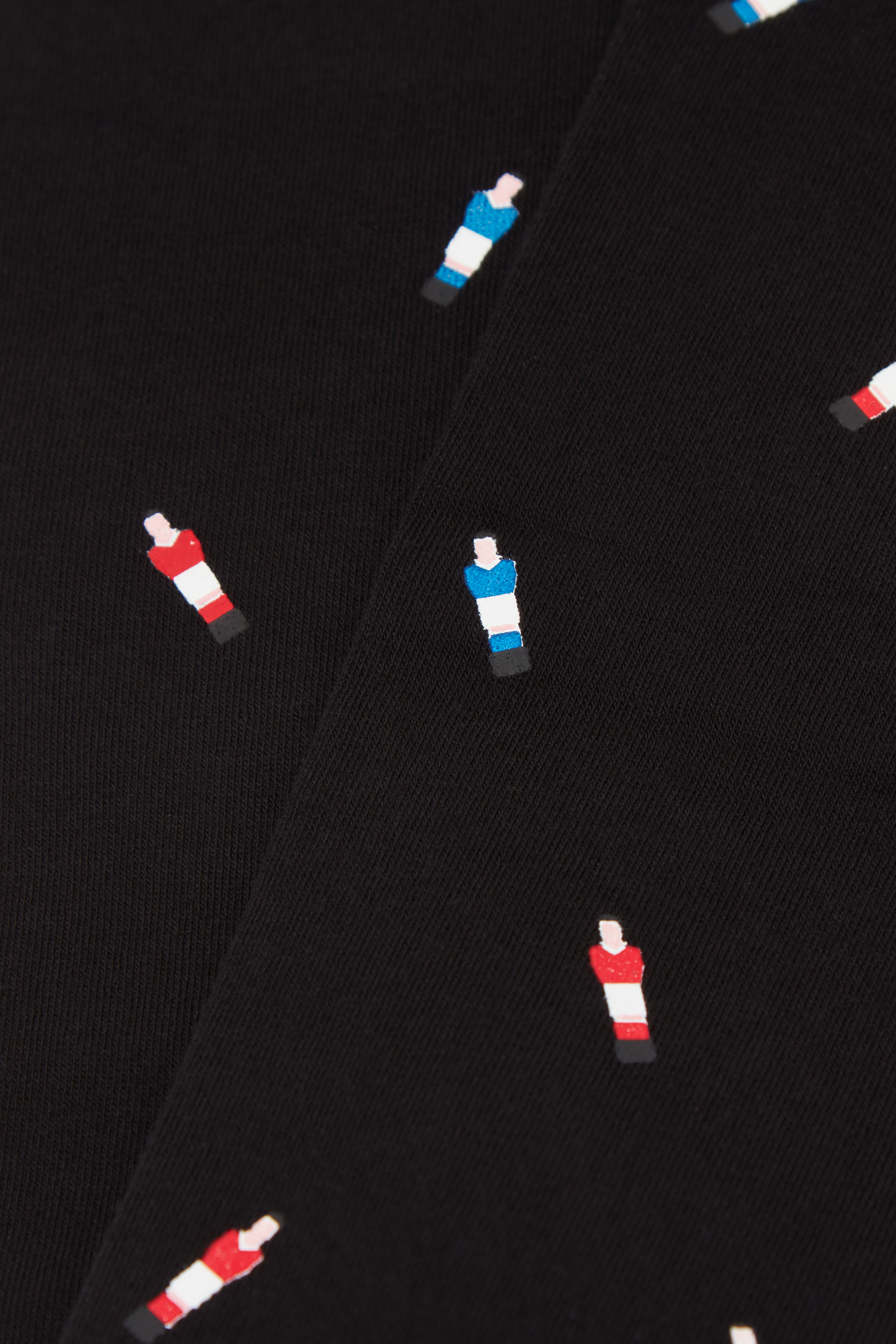 柄入り コットン ロングソックス