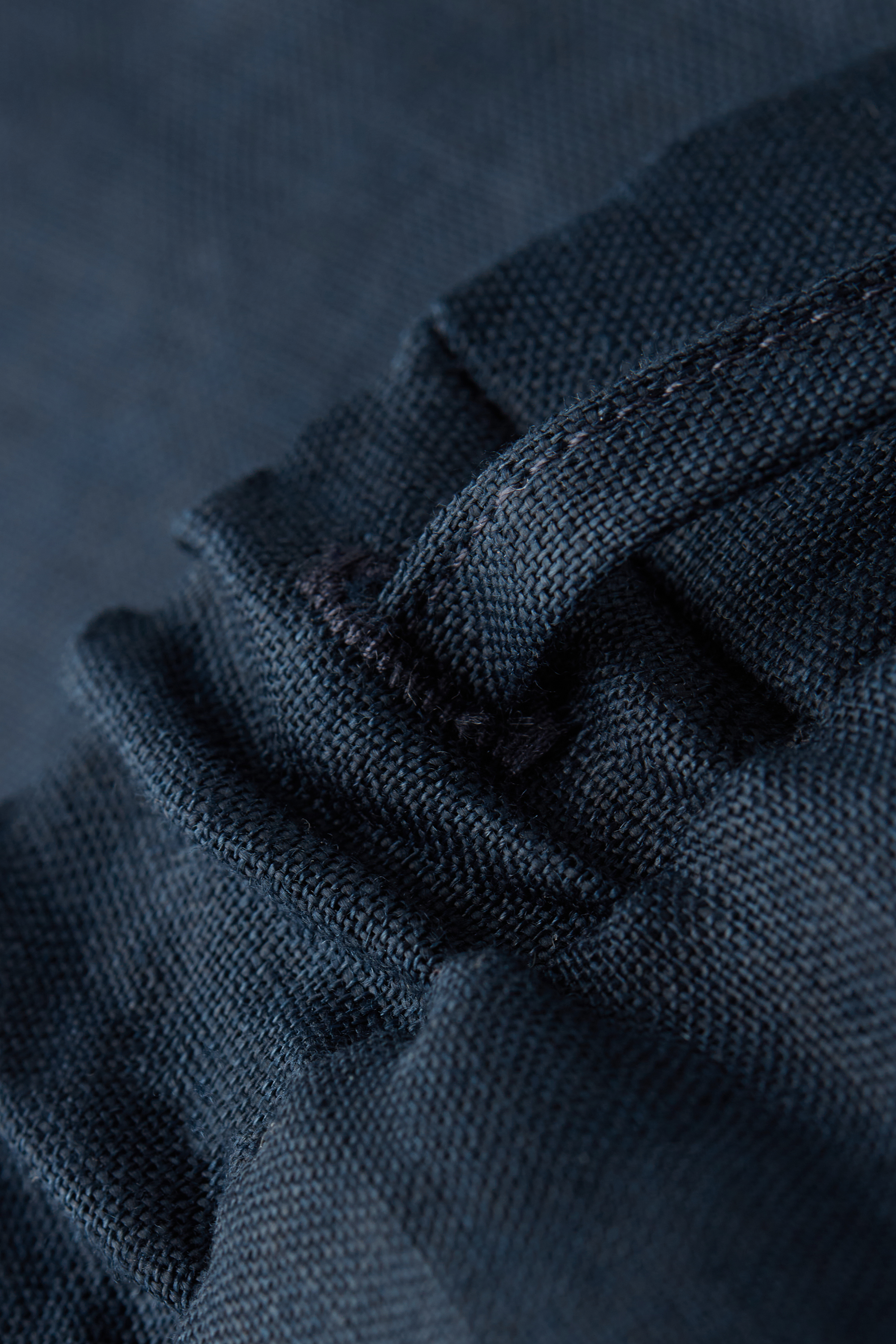 The Pure Linen リネンファブリック ドローストリング ロングパンツ