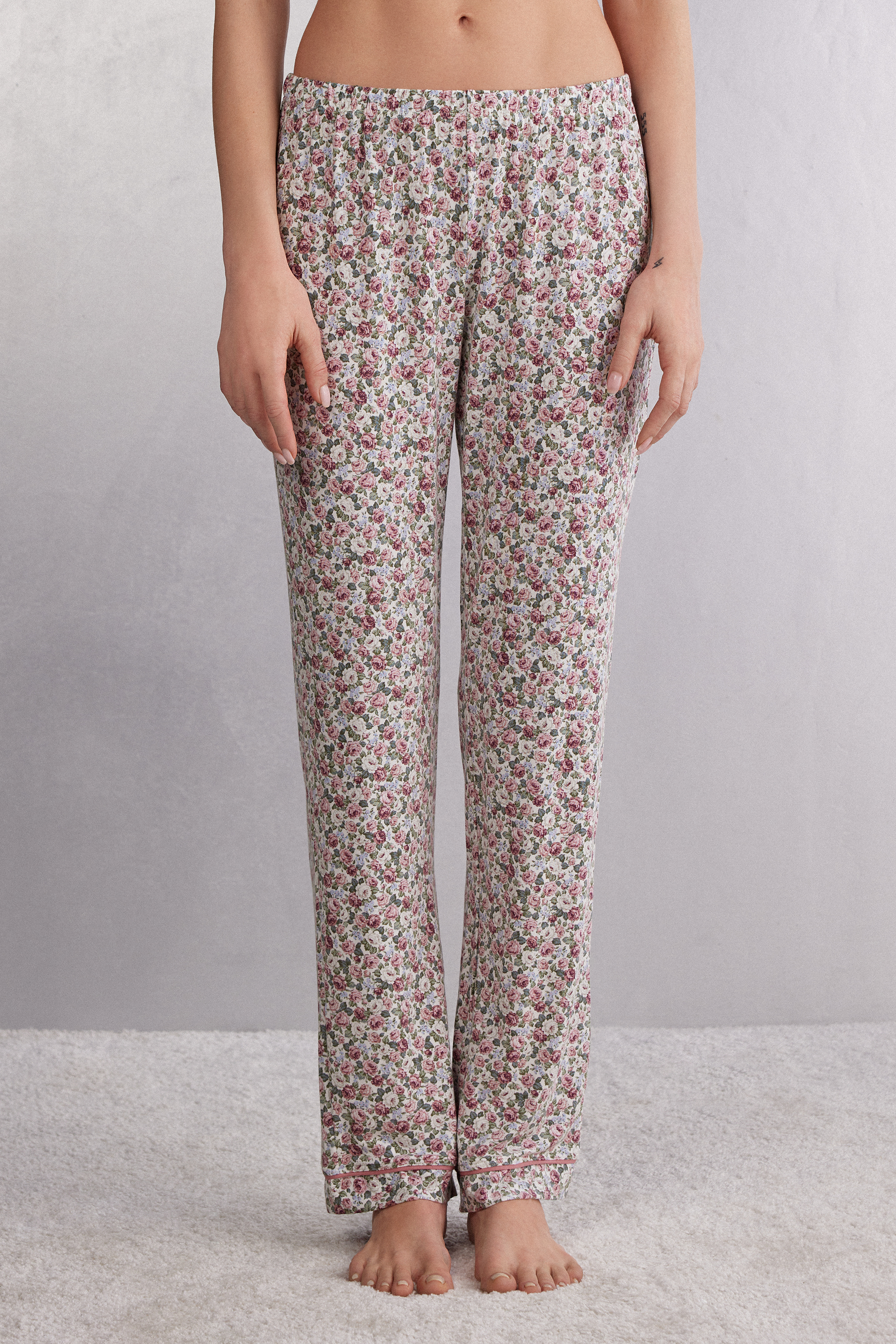 Women's Track pants with medieval print | Pink | Diesel