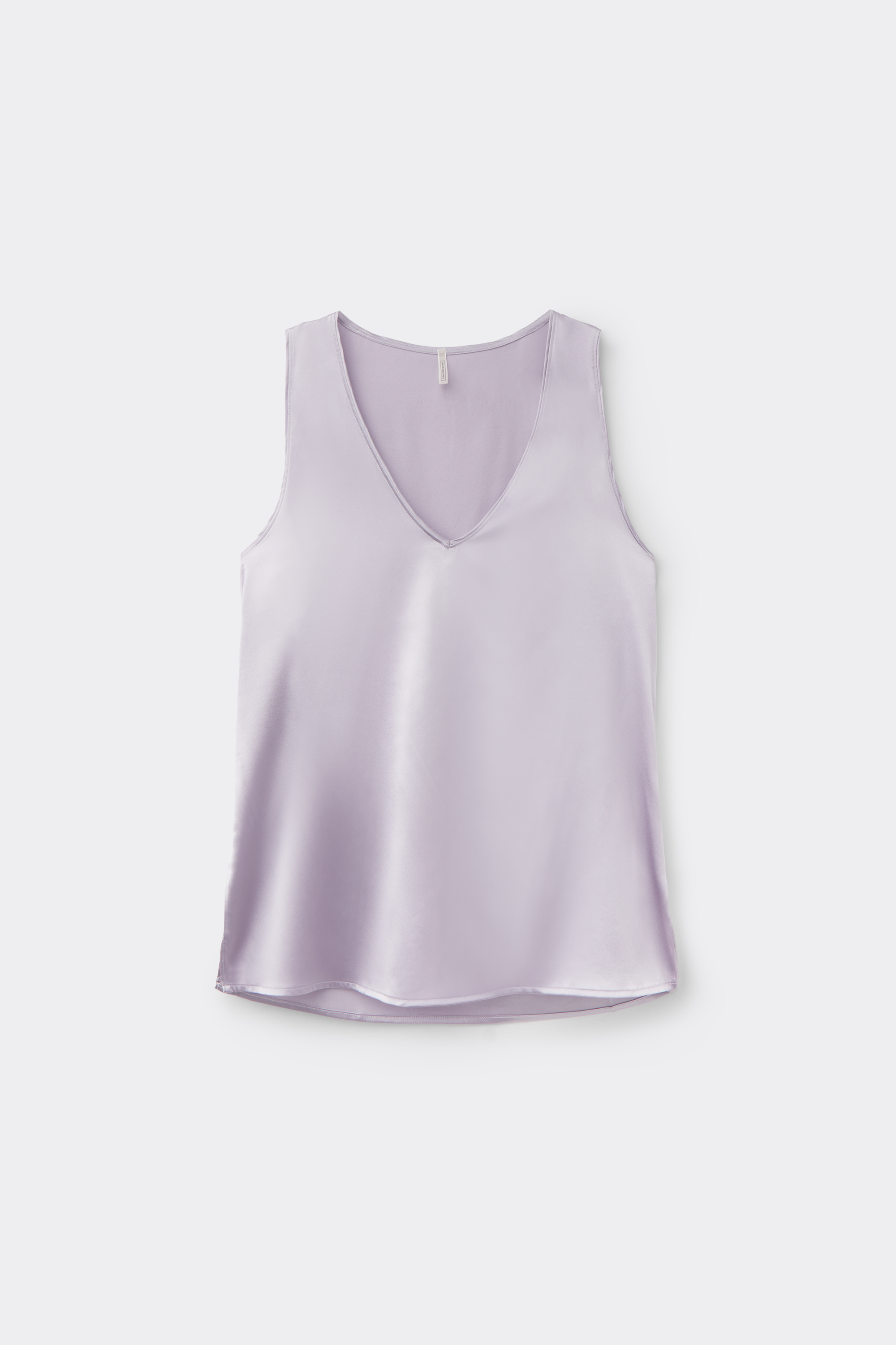 シルク Vネック タンクトップ