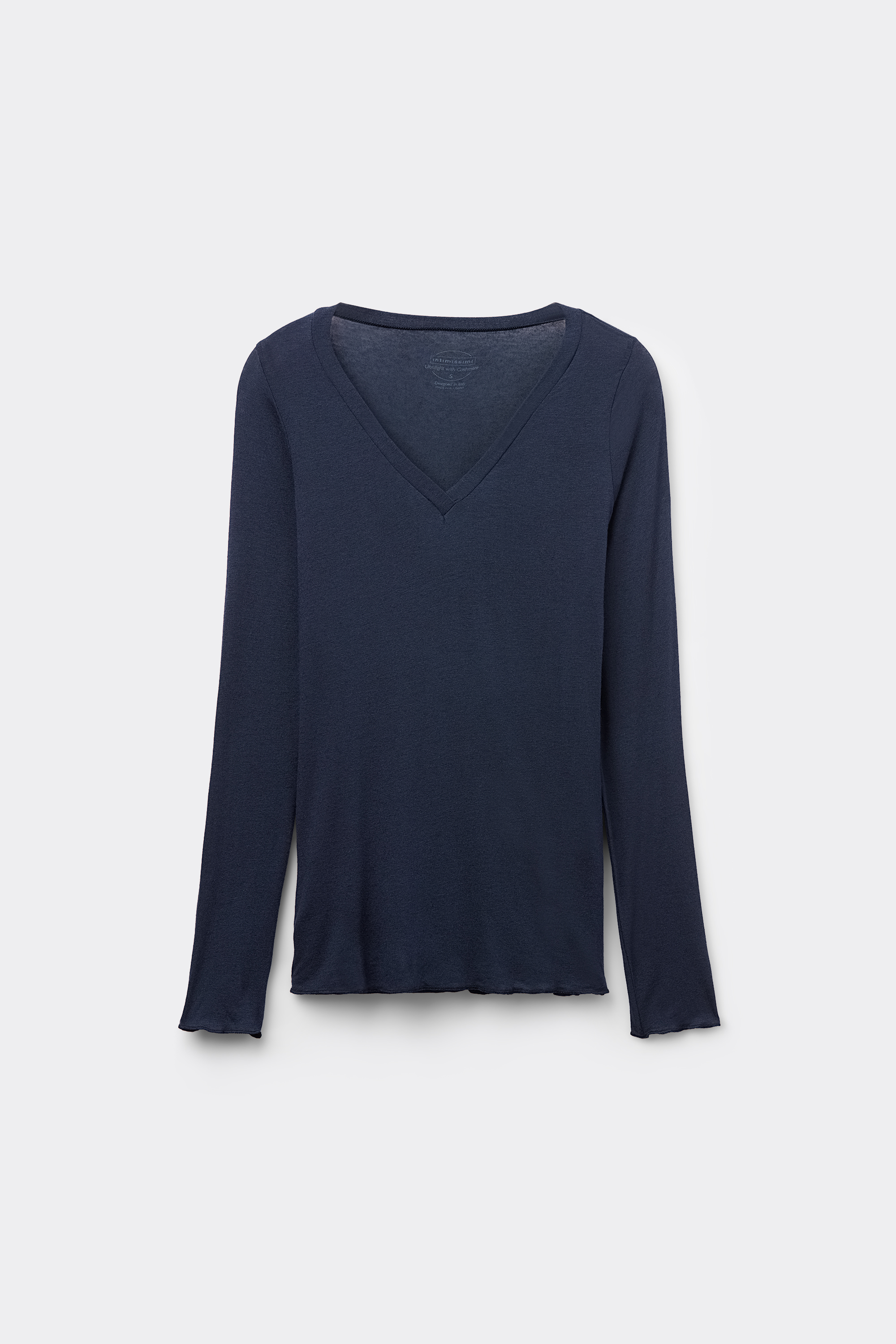 カシミヤ混 ウルトラライト モダール Vネックニット