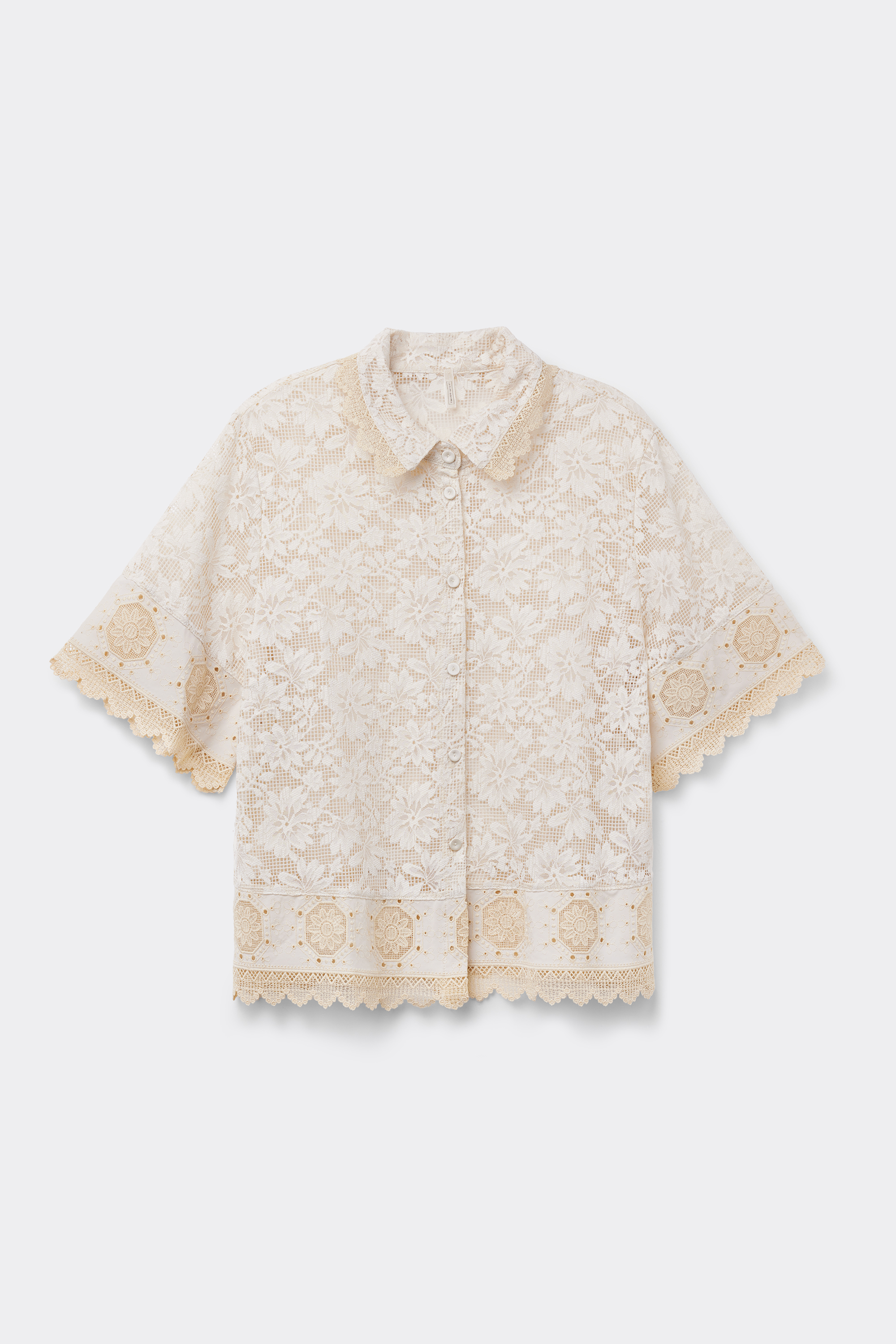 Midsummer Dream レース ショートスリーブ シャツ