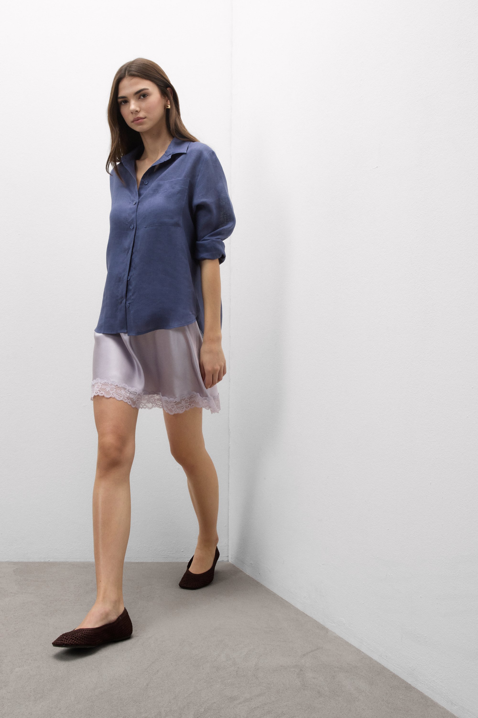 The Pure Linen リネンファブリック シャツ