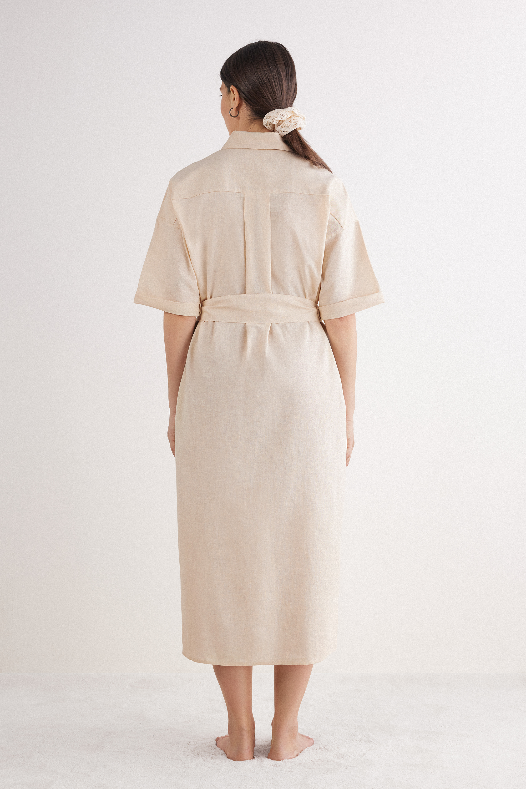 Italian Riviera リネン＆コットン シャツブラウス