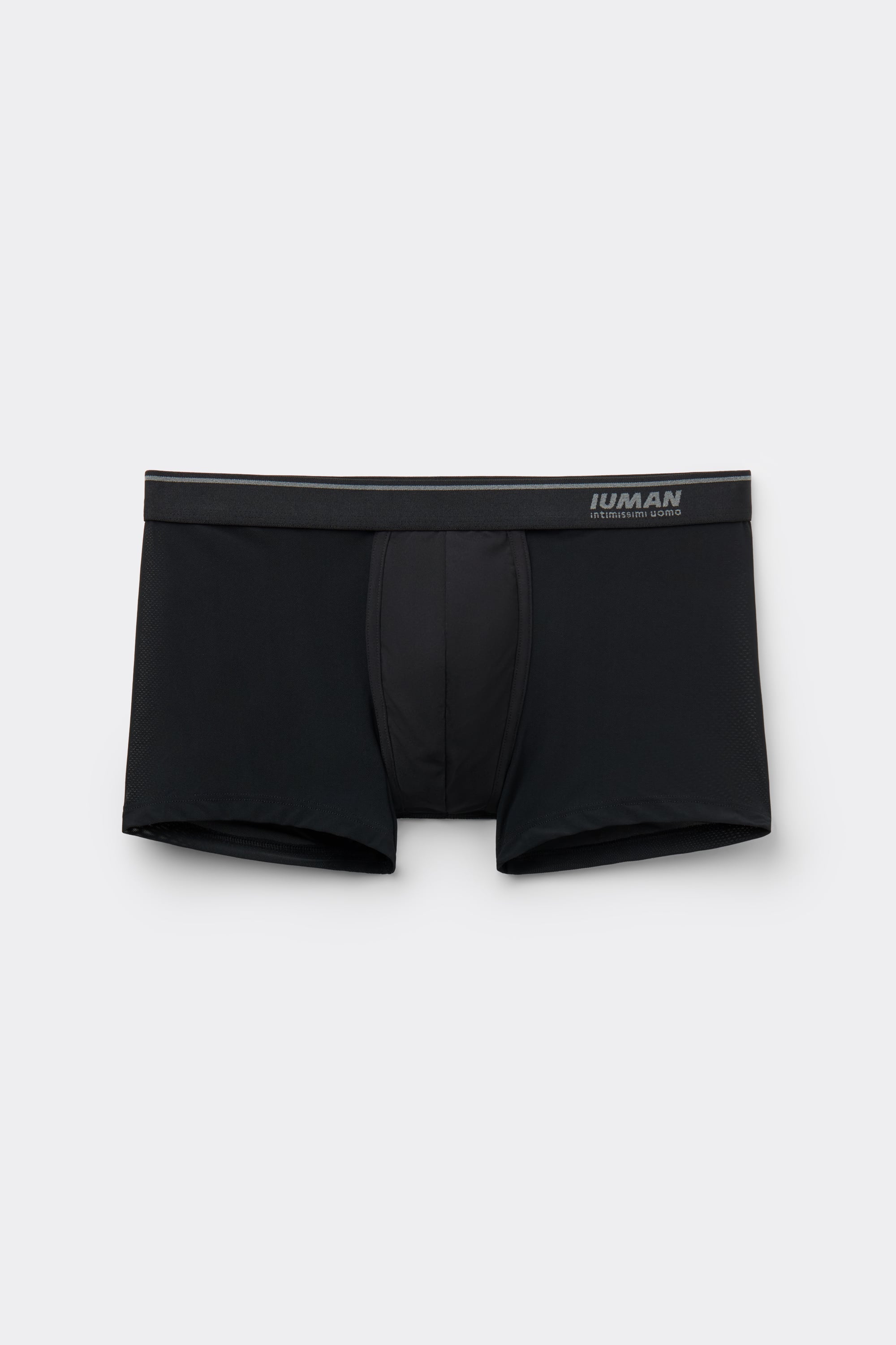 Slip homme taille basse noir uni en coton