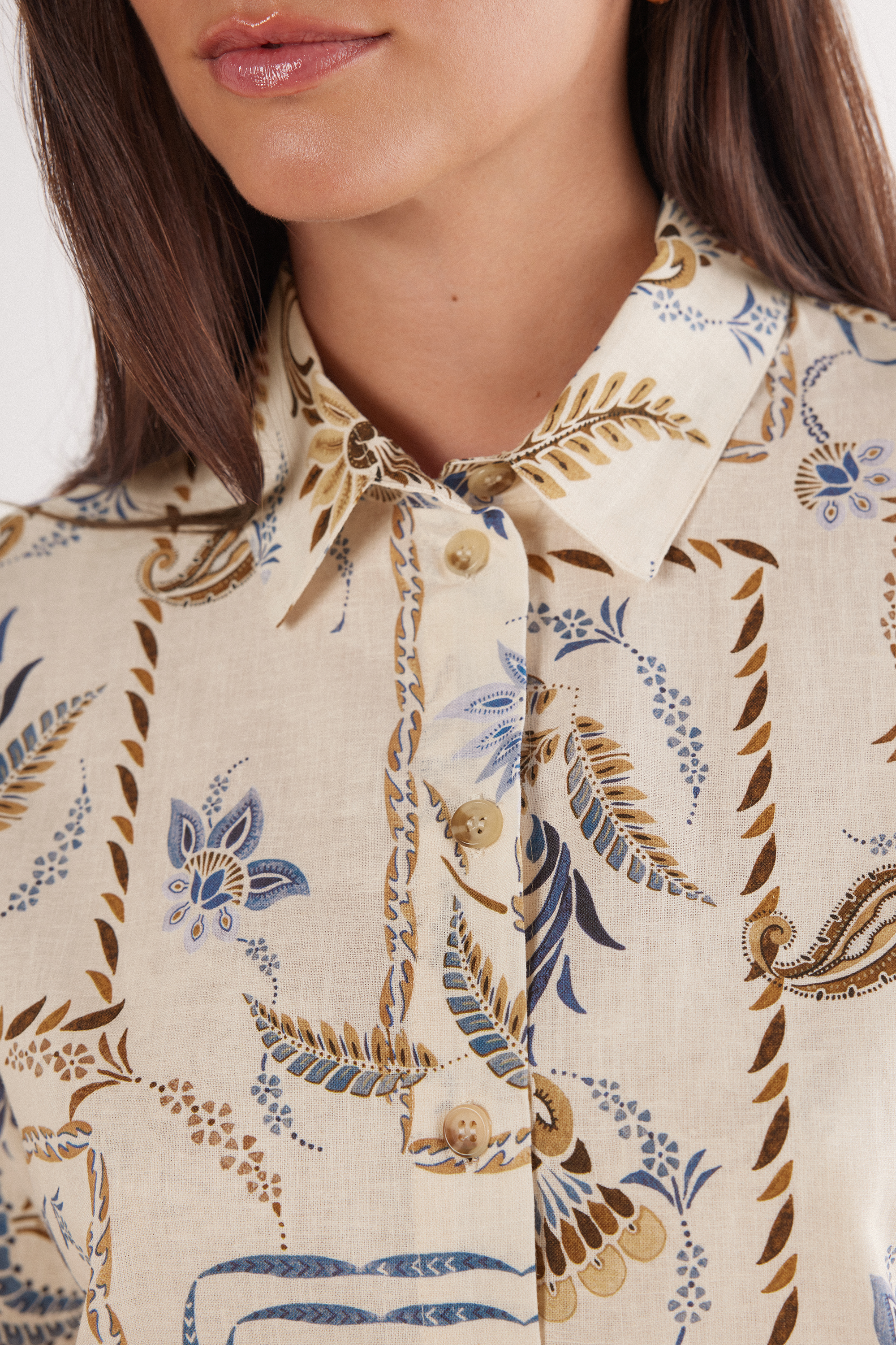 Italian Riviera リネン＆コットン シャツ