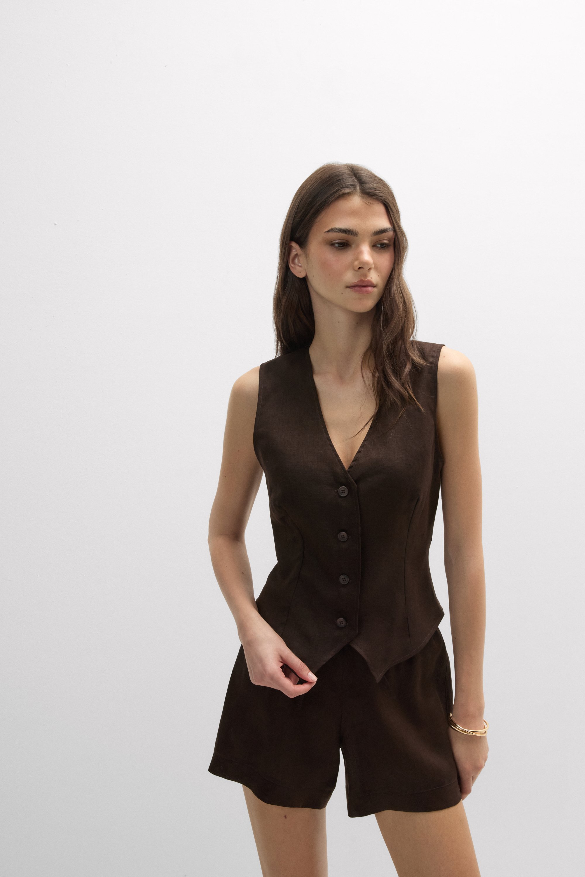 "The Pure Linen" リネン ベスト