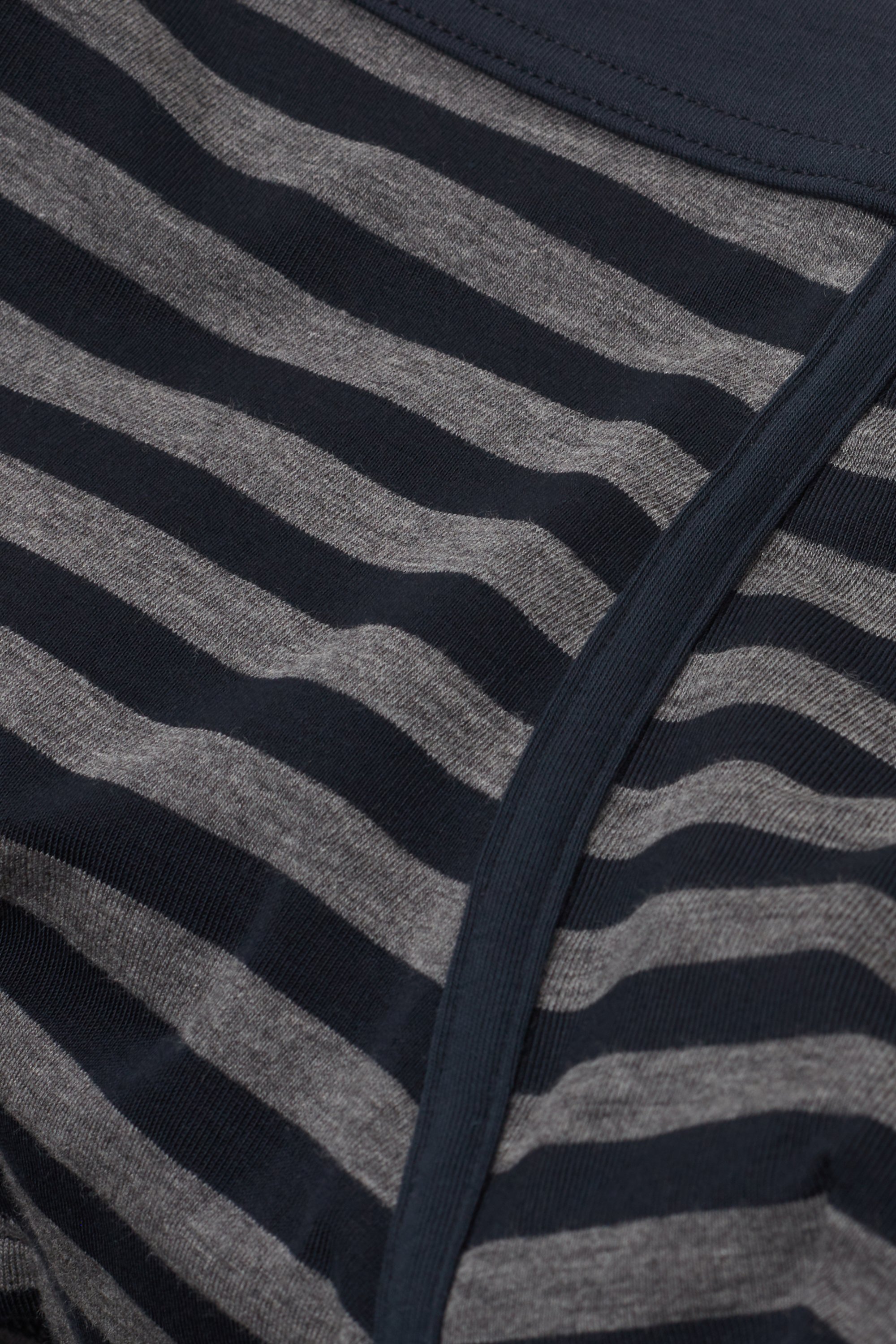 ブルー＆グリーン ストライププリント Superior コットン ボクサー