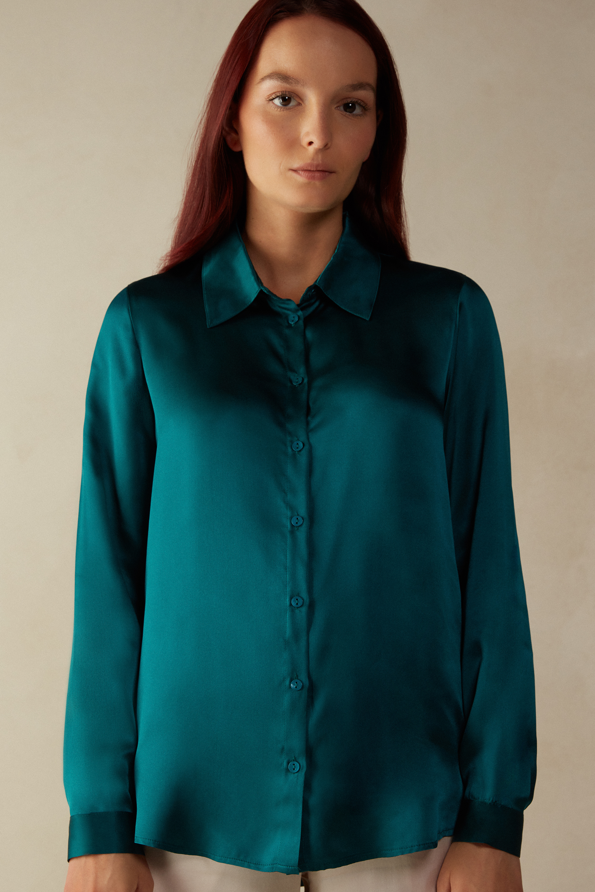 madewell silk courier shirt
