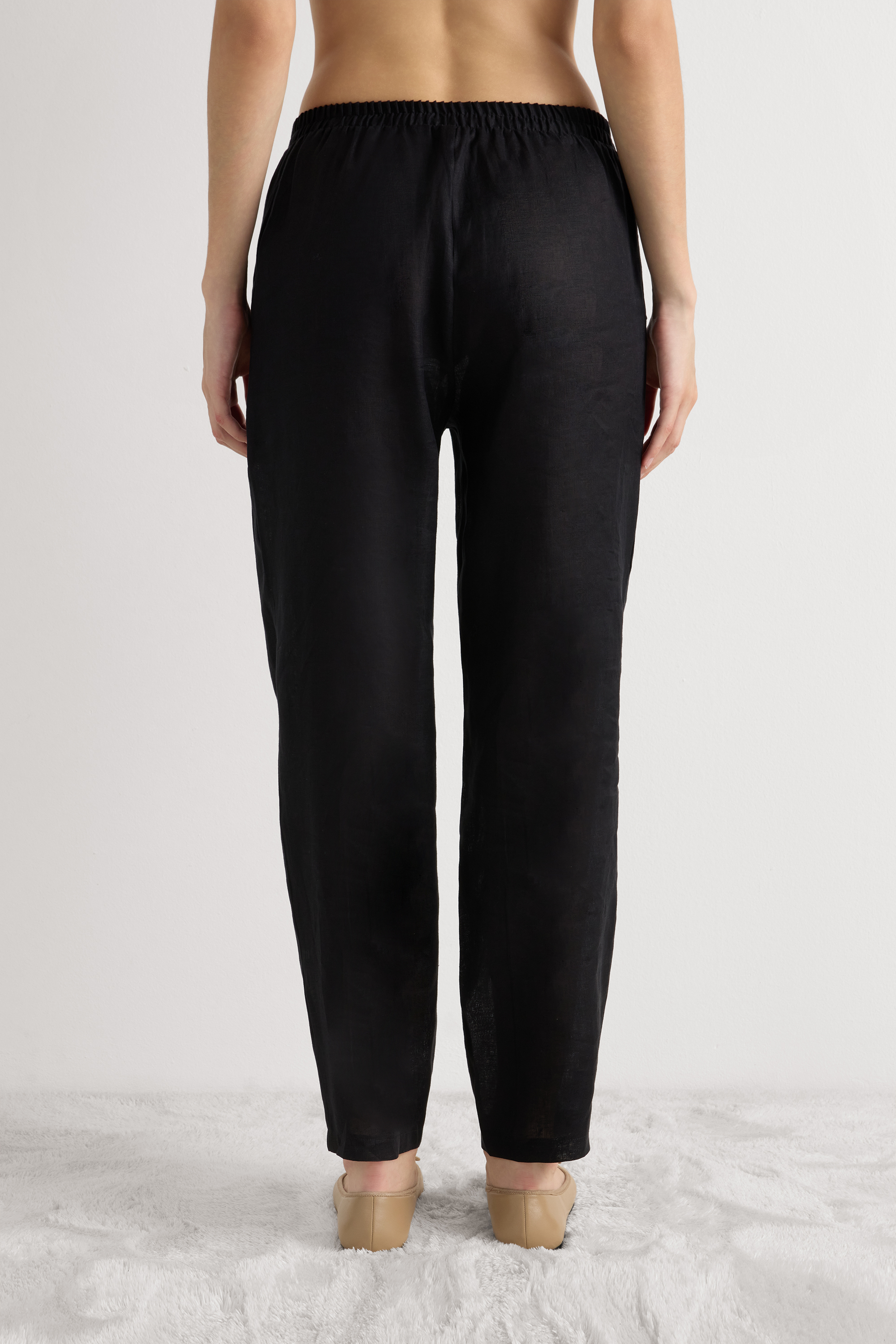 リネンファブリック パンツ