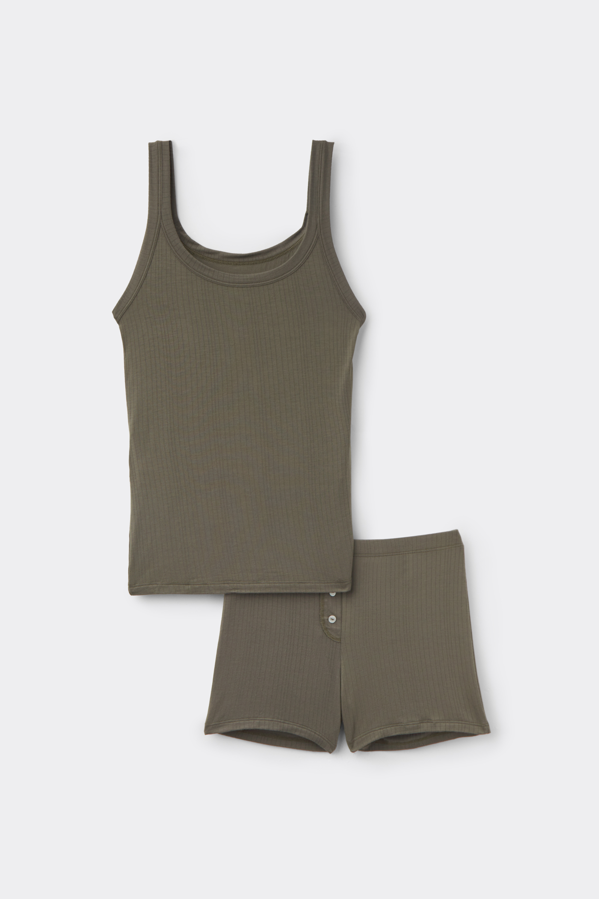 "Soft Lounge" モダール リブ ショートパジャマ