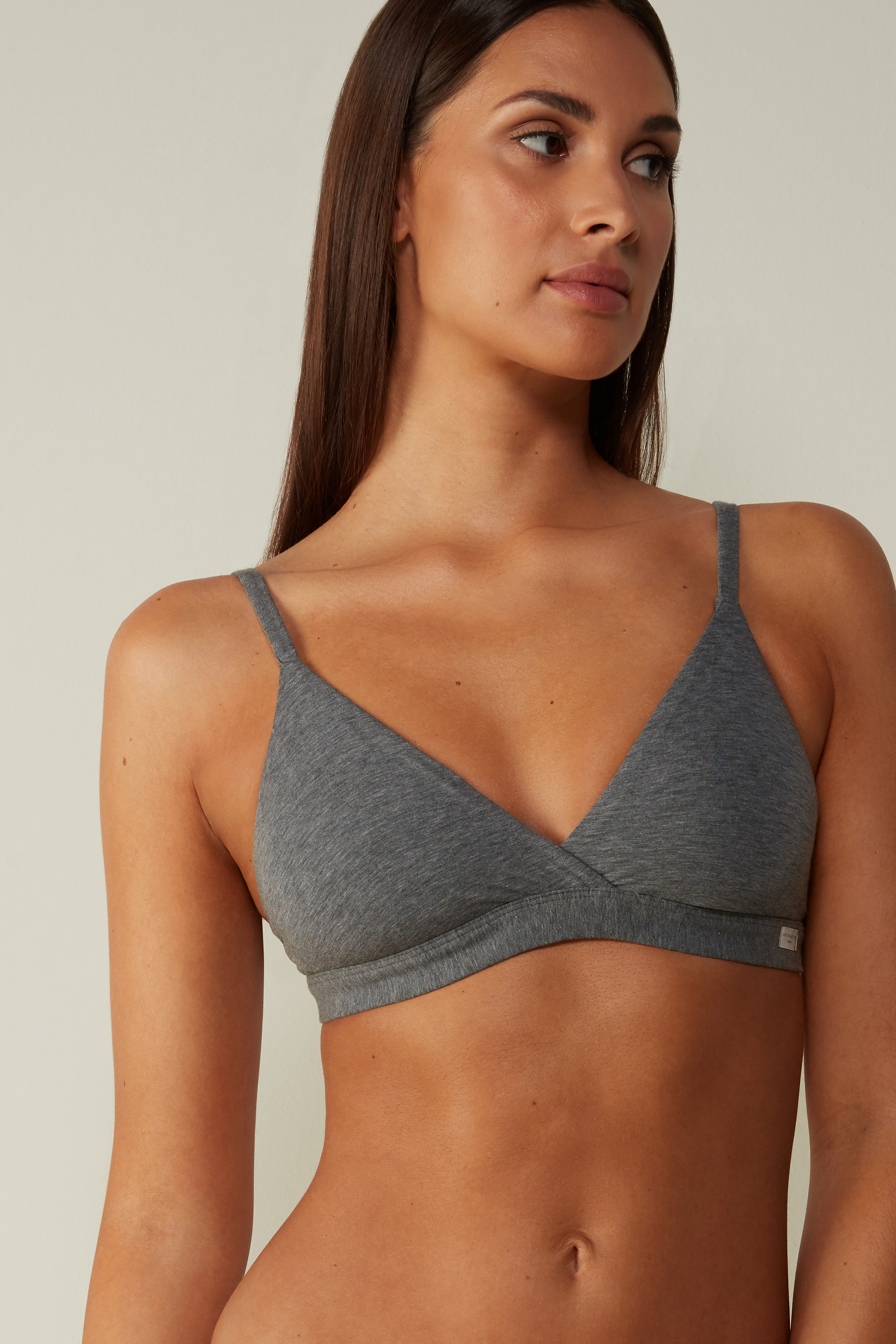 Emma Natural Cotton Triangle Bra