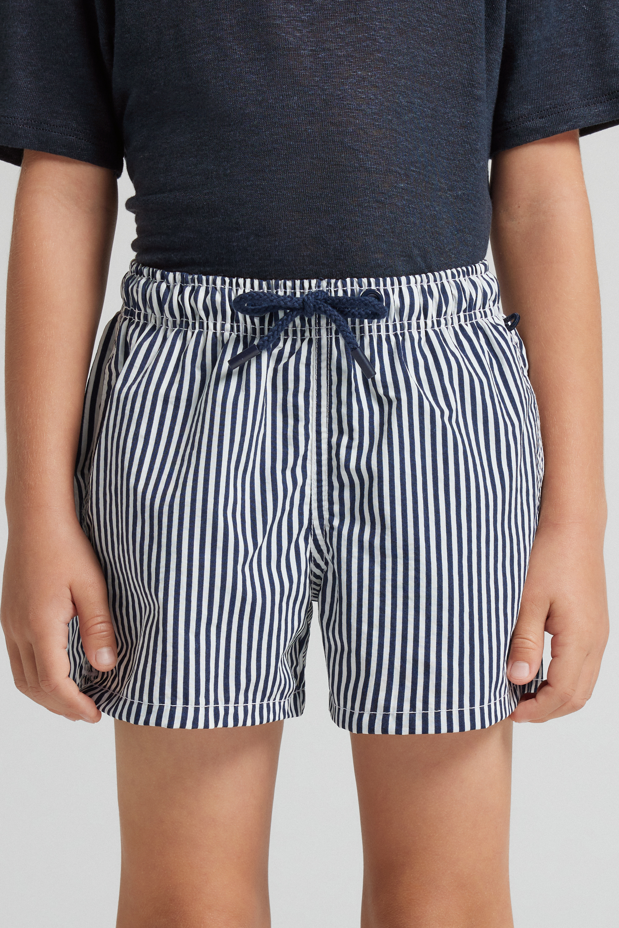 ブルーストライプ キッズ スイムボクサー