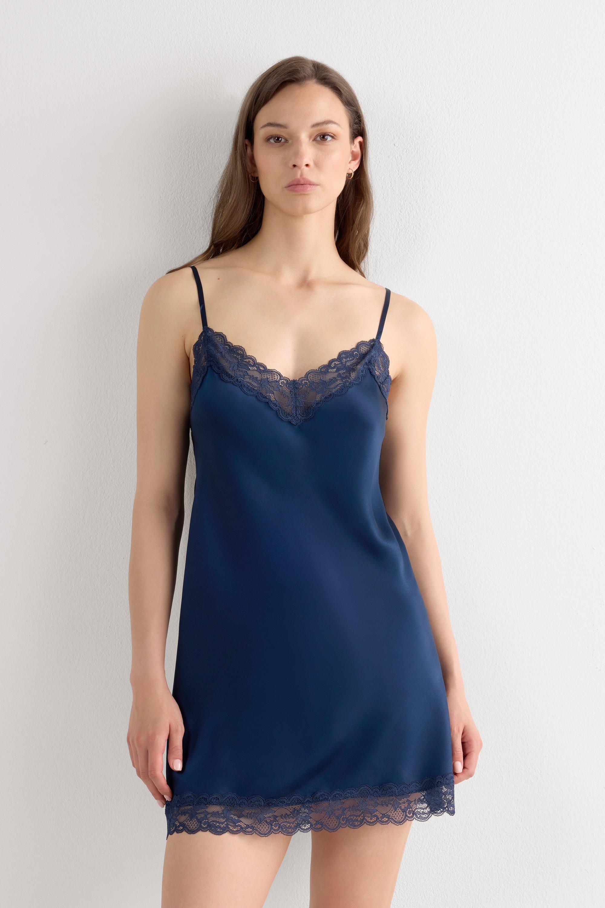 Silk Slip with Lace Insert Detail Intimissimi