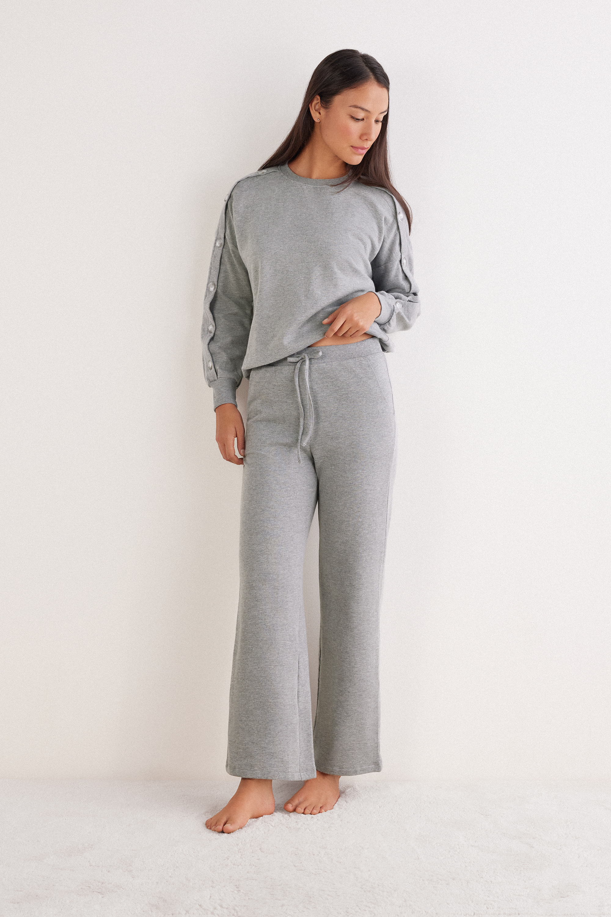 "Coraline Casual" パラッツォ ロングパンツ