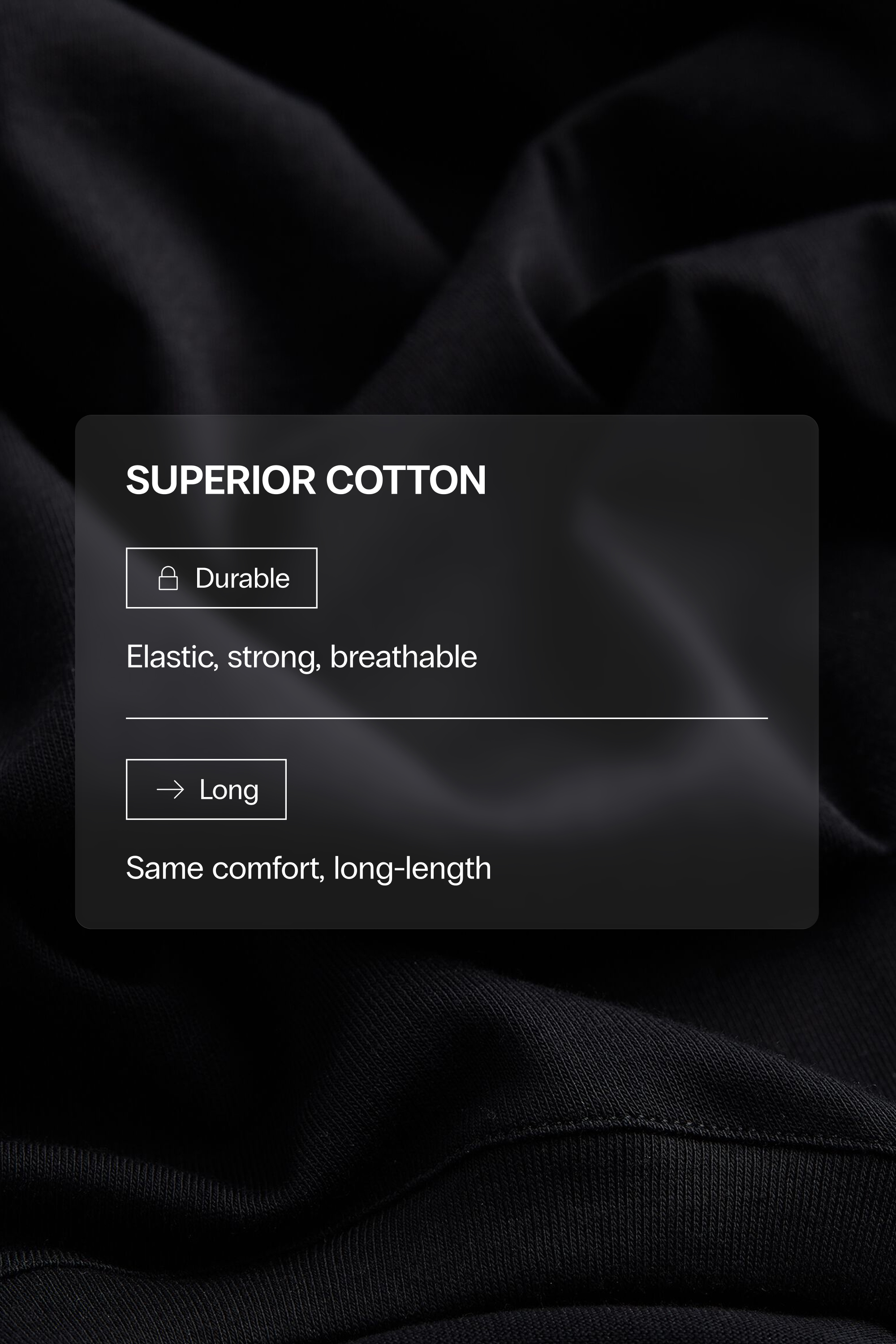 スーペリアコットン ロングボクサー