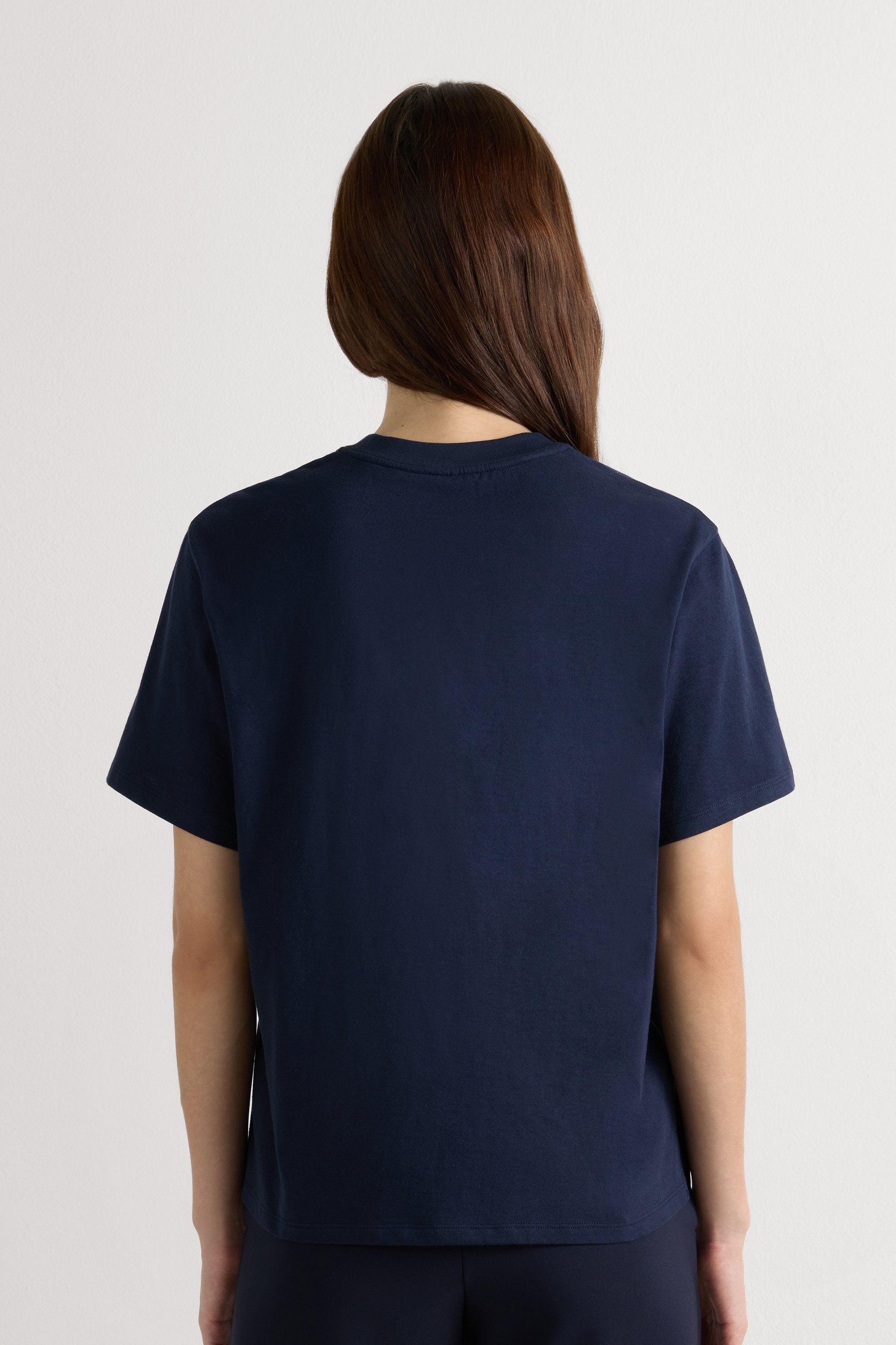 コットン ボクシーフィット ショートスリーブ ニット