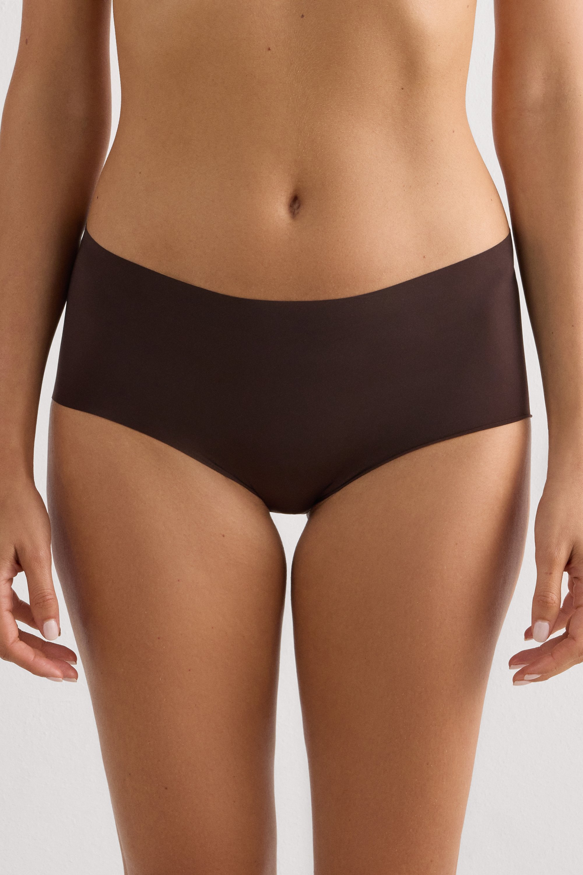 シームレス マイクロファイバー キュロット