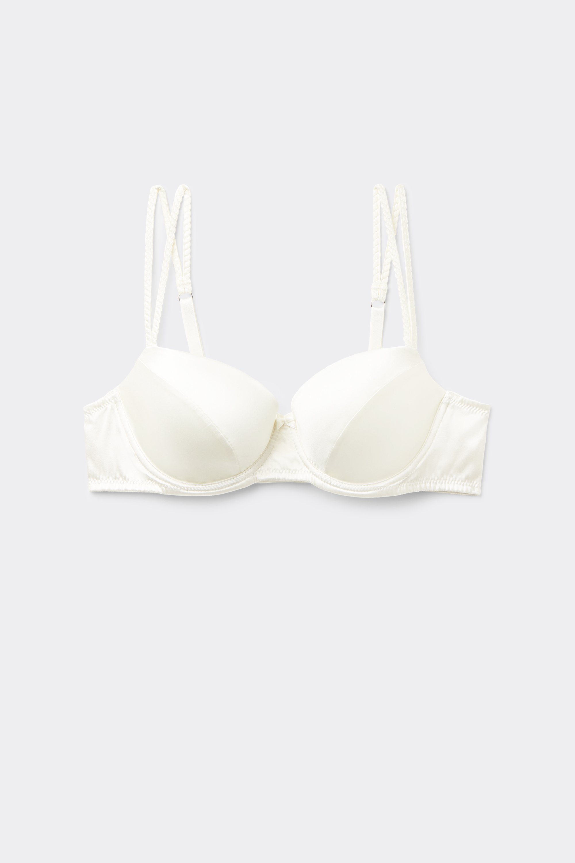 新品 Tiziana シルク＆レース トライアングルブラ&パンツ Intimissimi ブラジャー Tiziana シルク＆レース トライアングル