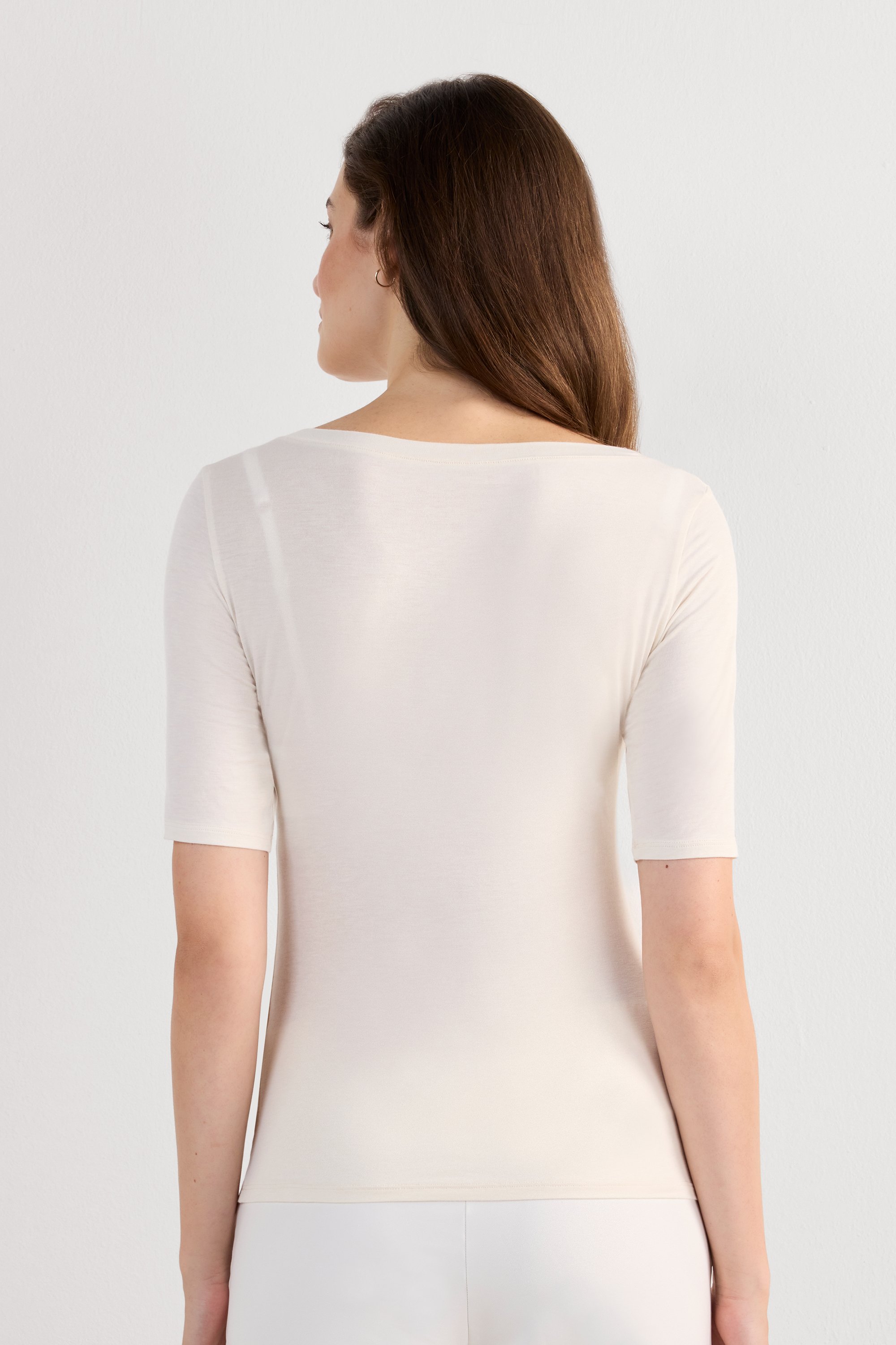 フレッシュバンブー ボートネック ニット