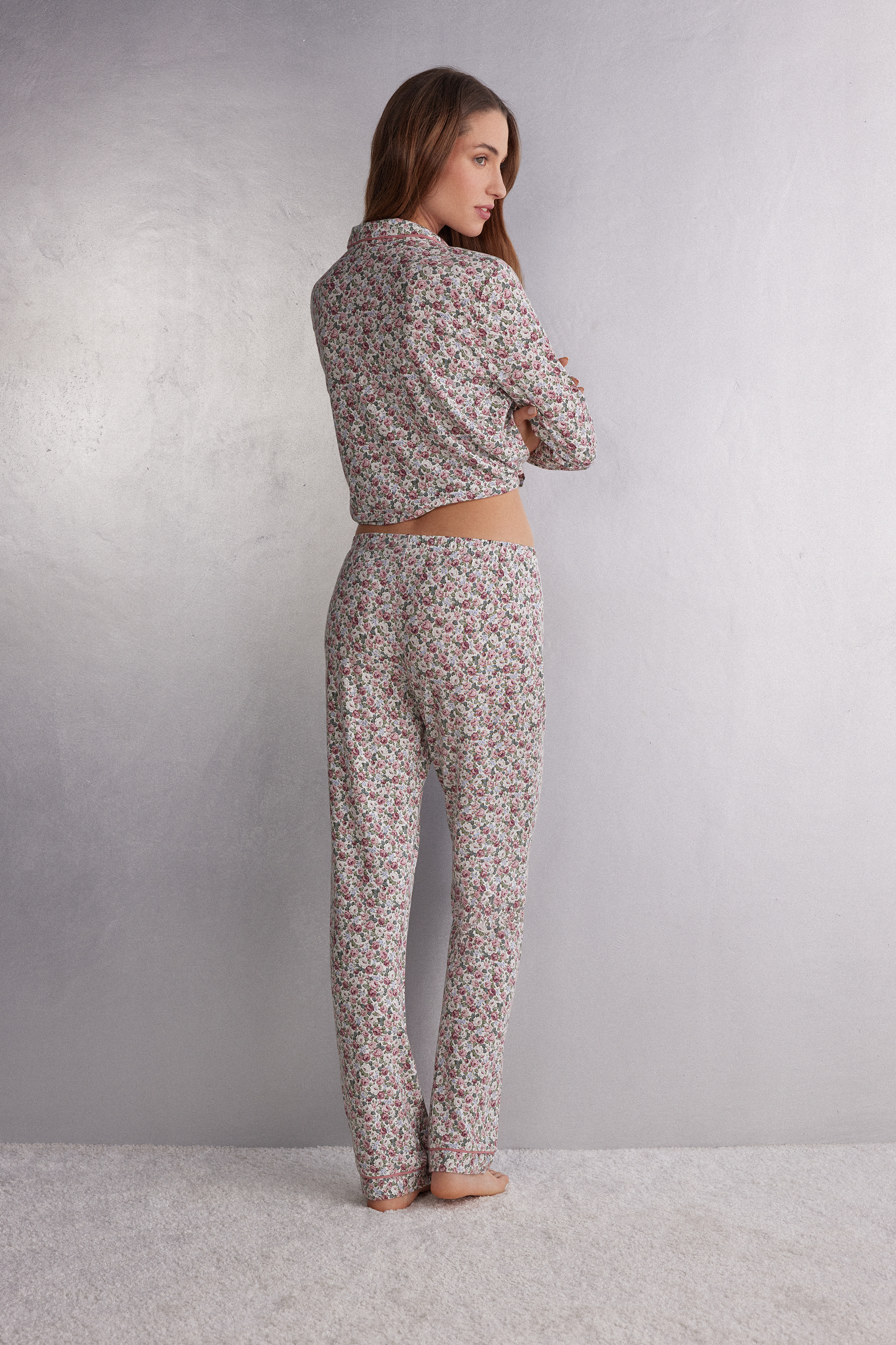 Floral Romance モダール ロングパンツ