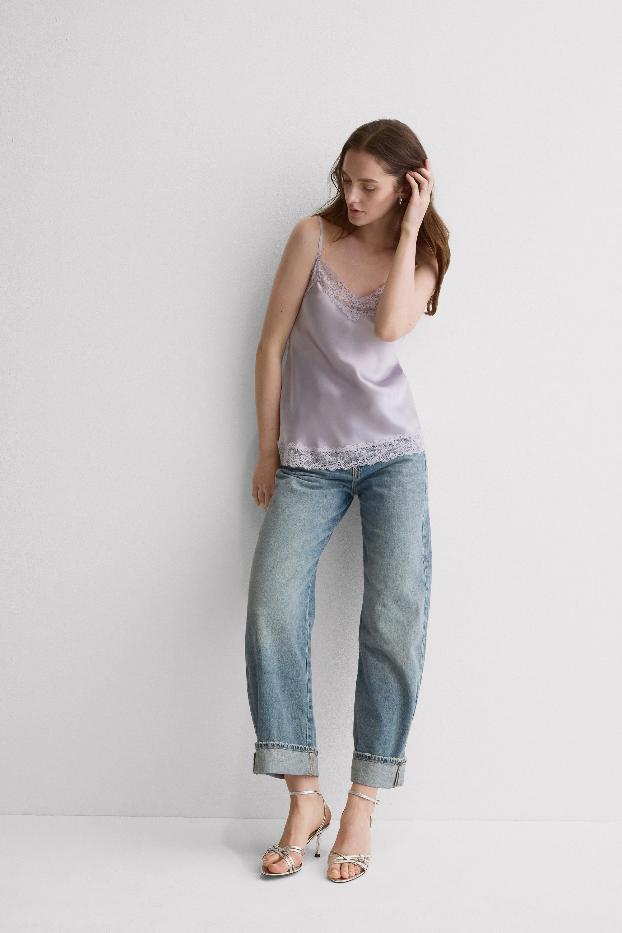 レース＆シルク トップ