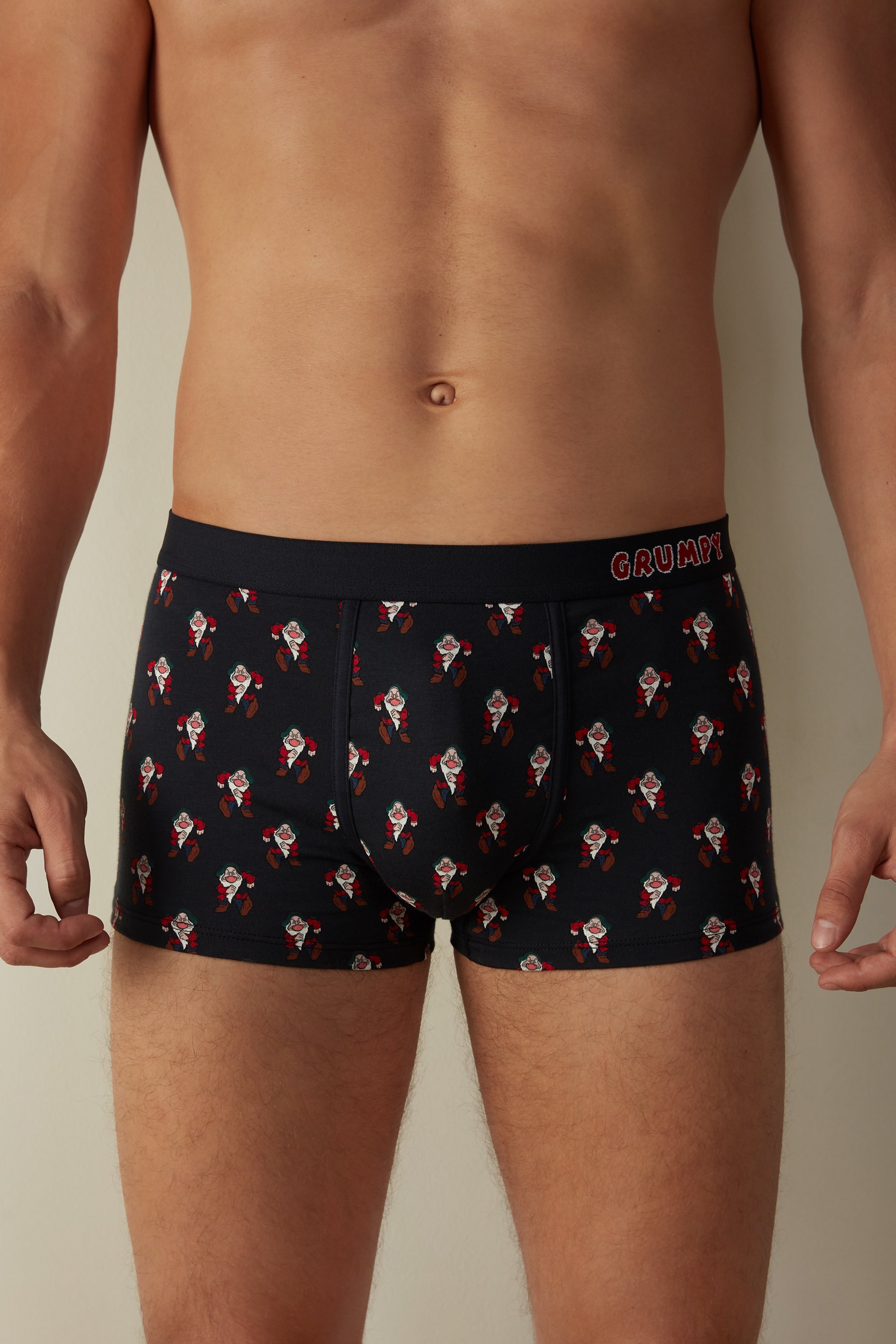 Grumpy-Print Stretch Supima® Cotton Boxers | Intimissimi