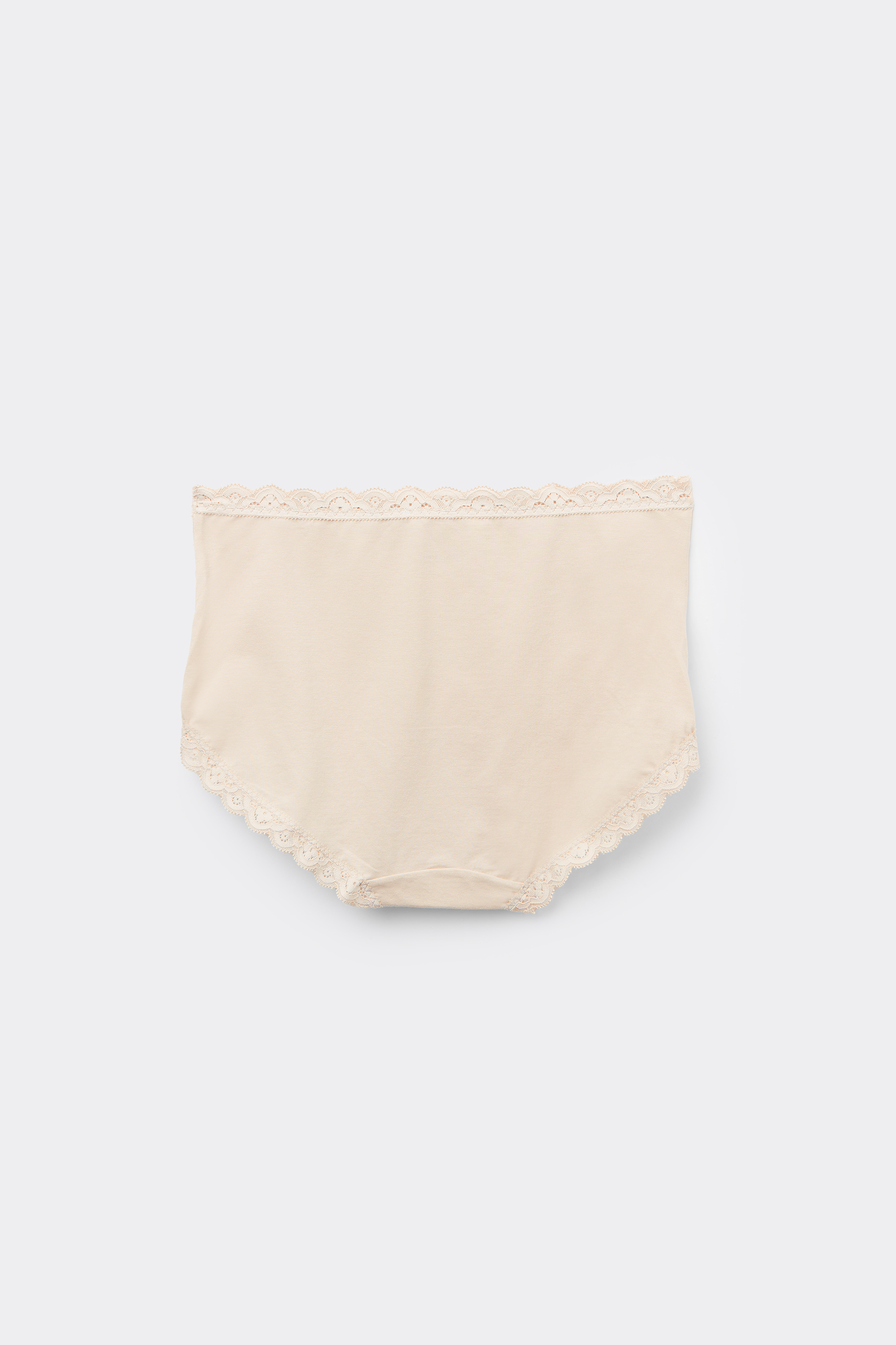 コットン＆レース ハイウエスト キュロット