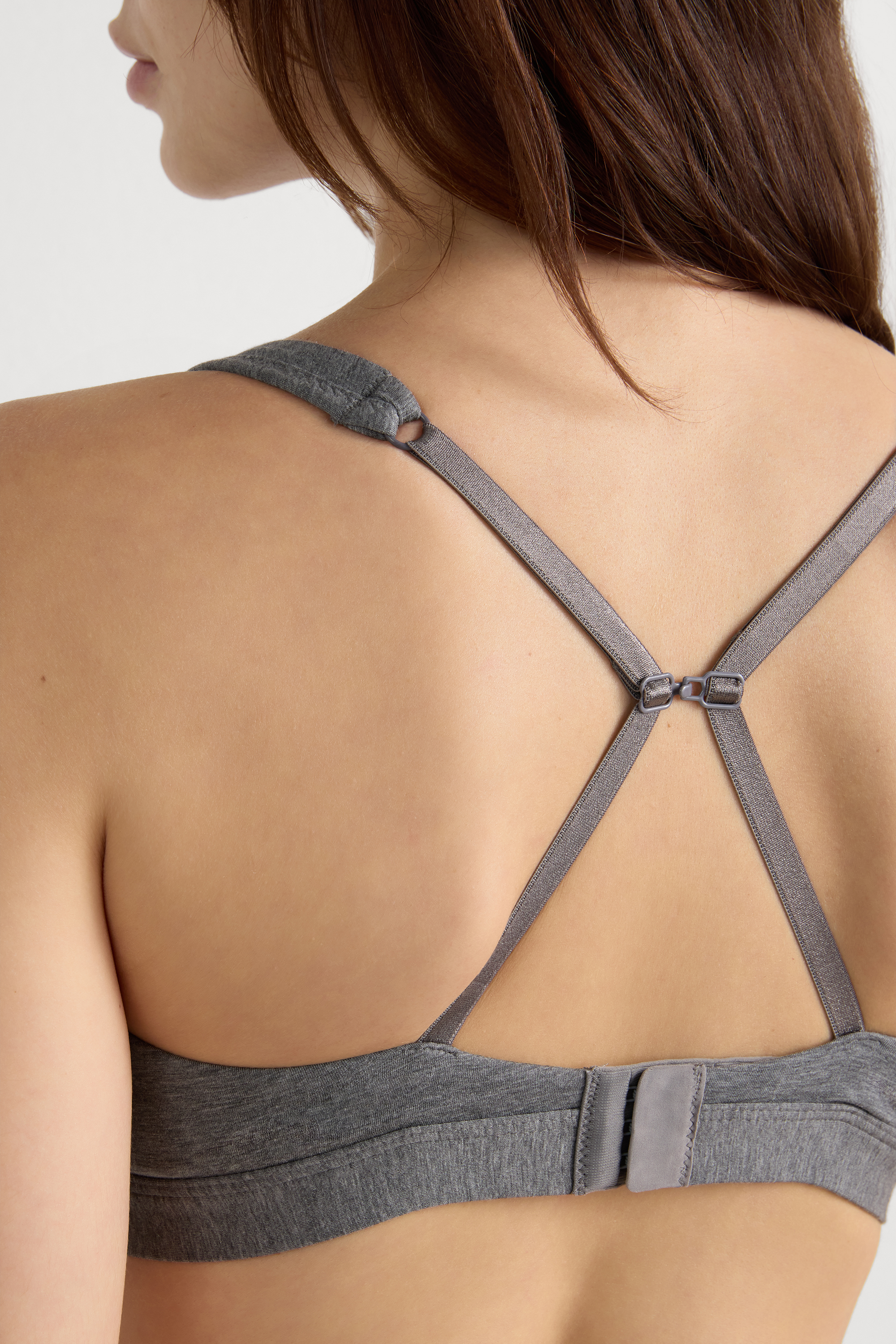 Lara コットン トライアングルブラ