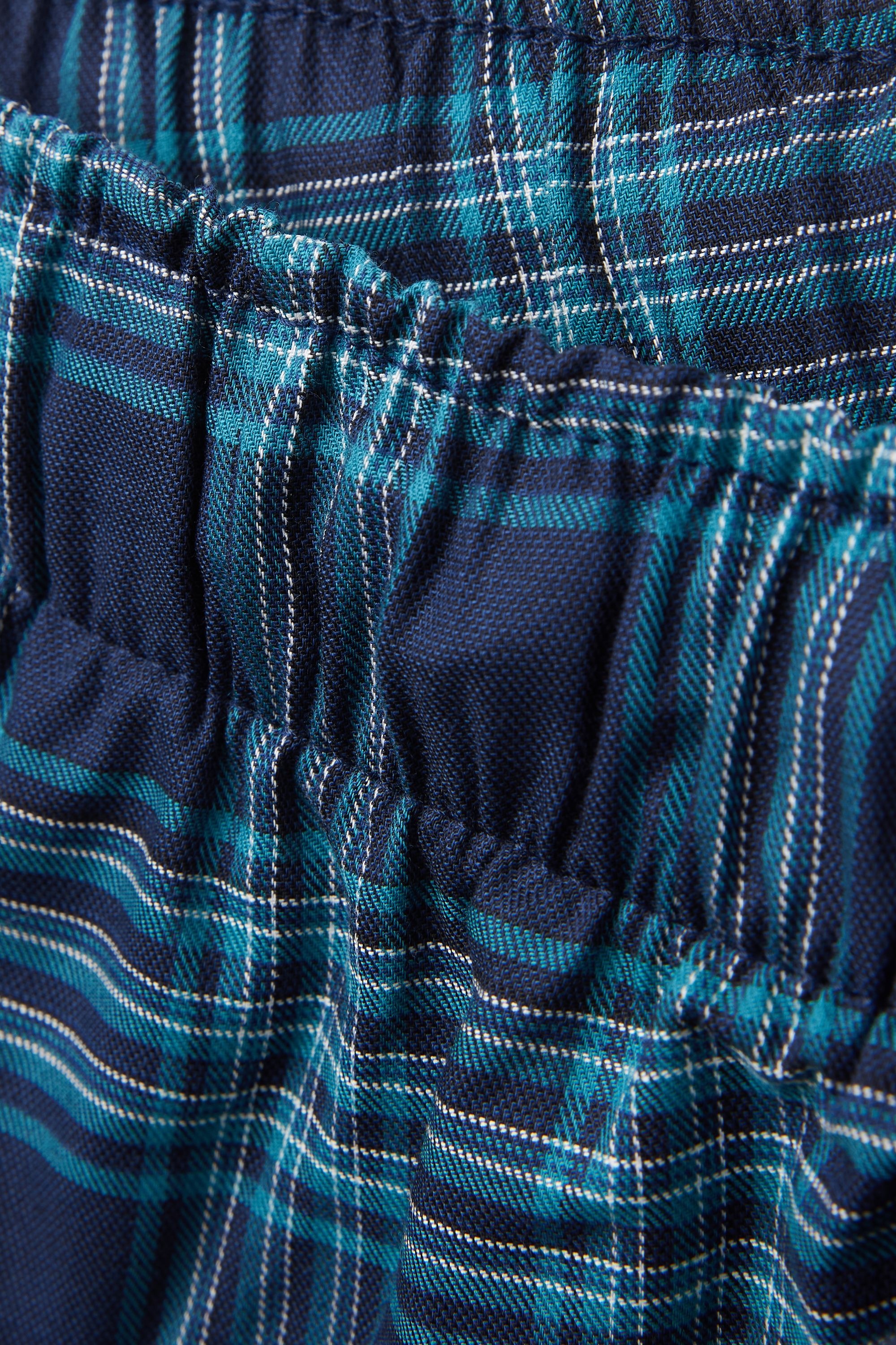 チェックプリントファブリック ショートパンツ