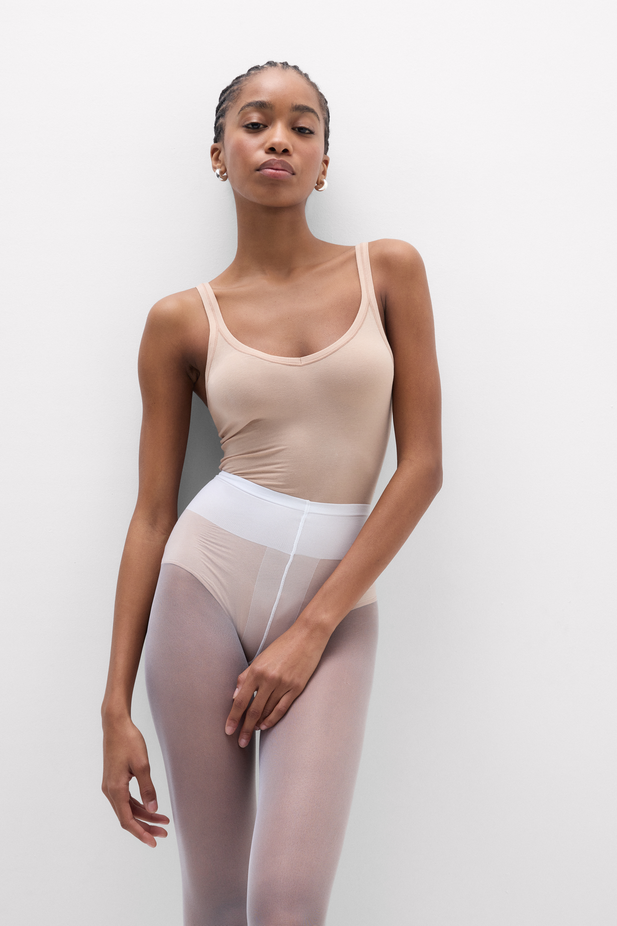 ウルトラライトコットン キャミソール ボディスーツ