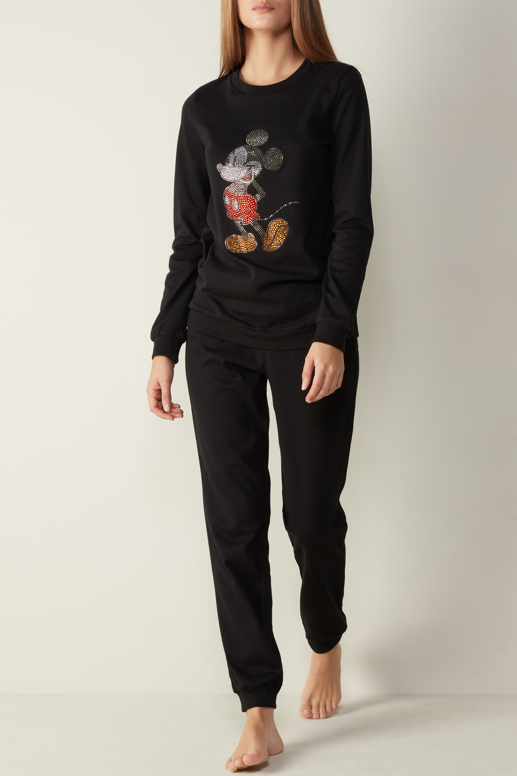 Pijama en Interlock de Algodón Mickey Disco | Intimissimi