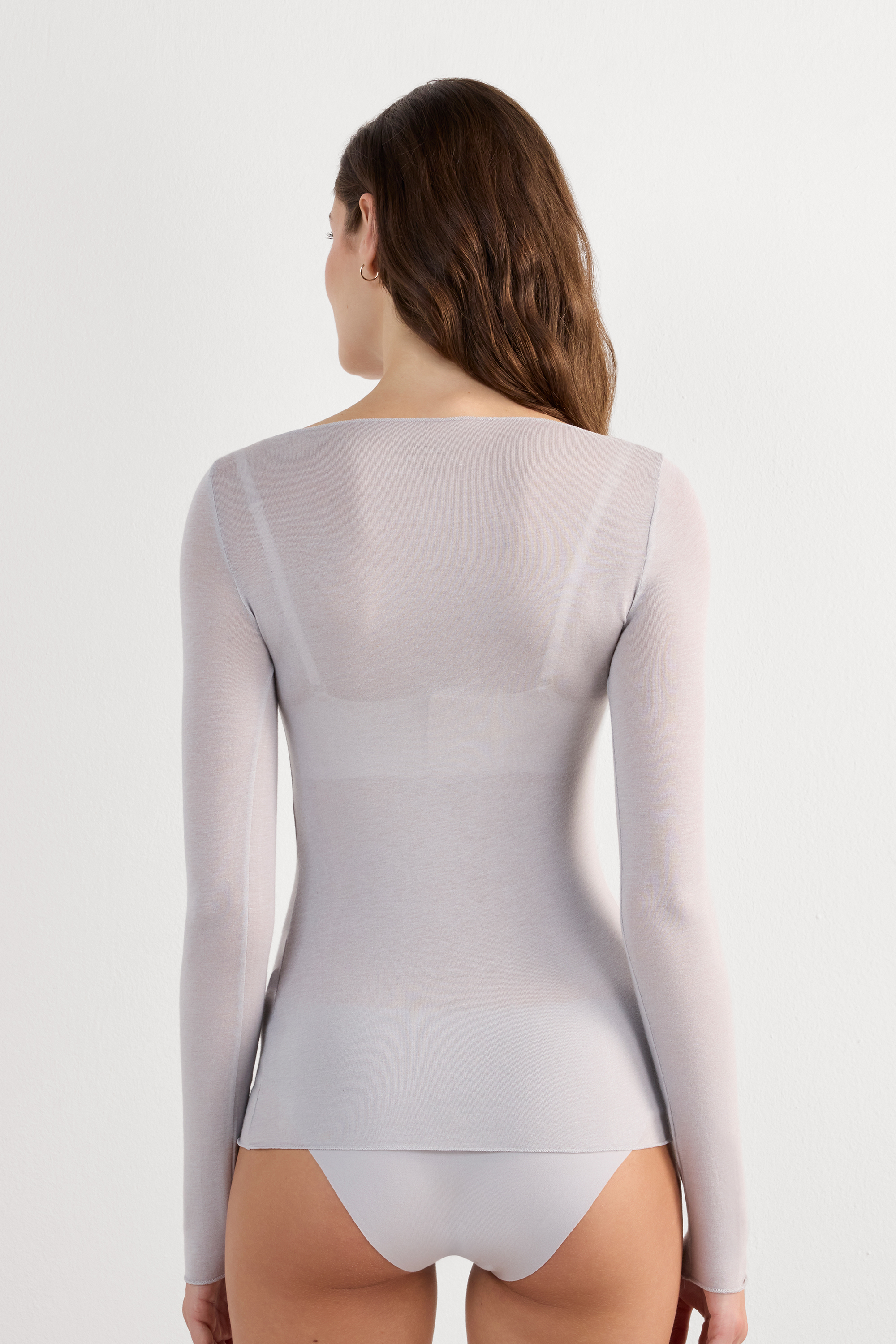 Boat Neck Modal Cashmere Ultralight Jumper | Intimissimi Boat Neck Modal Cashmere Ultralight Jumper | Intimissimi
