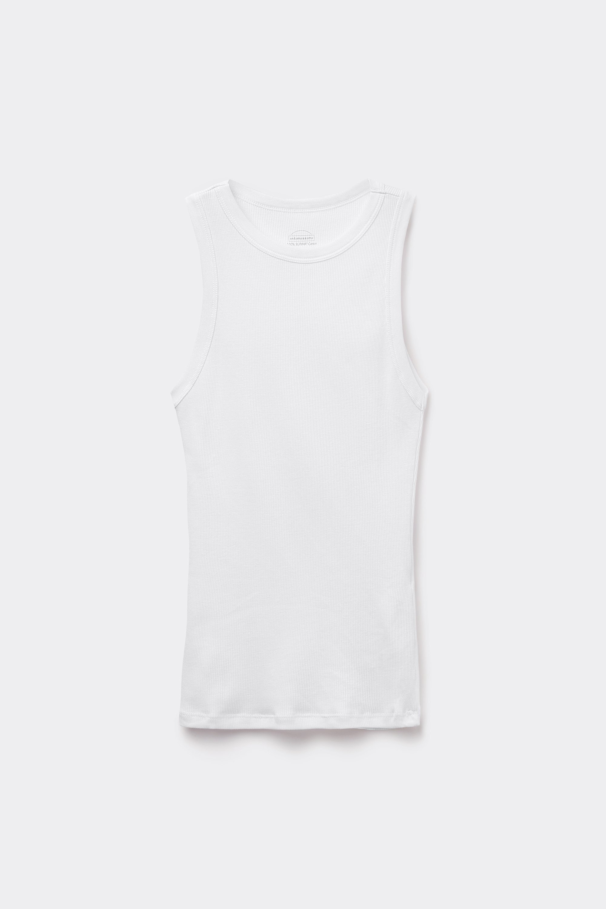 Superiorコットン リブ タンクトップ
