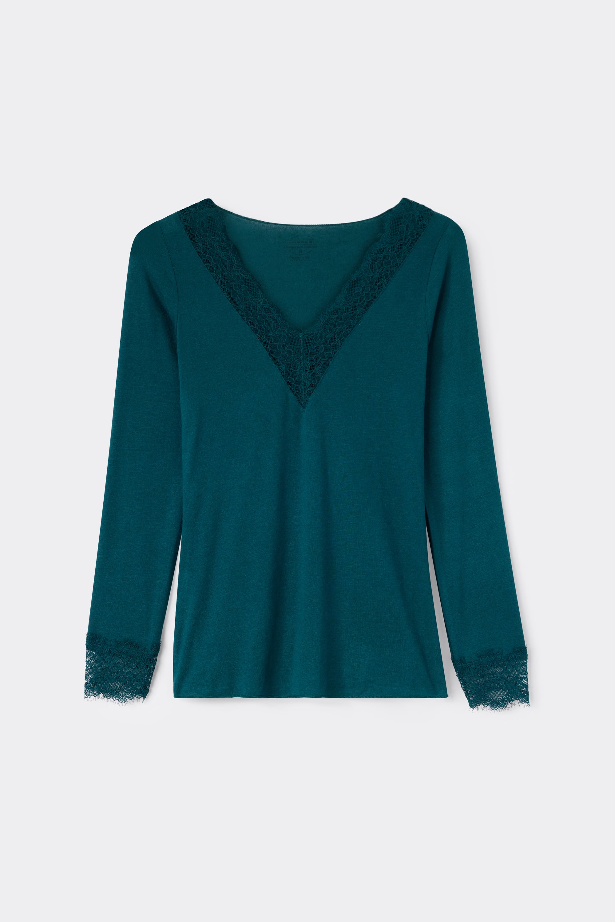 モダール カシミヤ ウルトラライト ロング レースシャツ