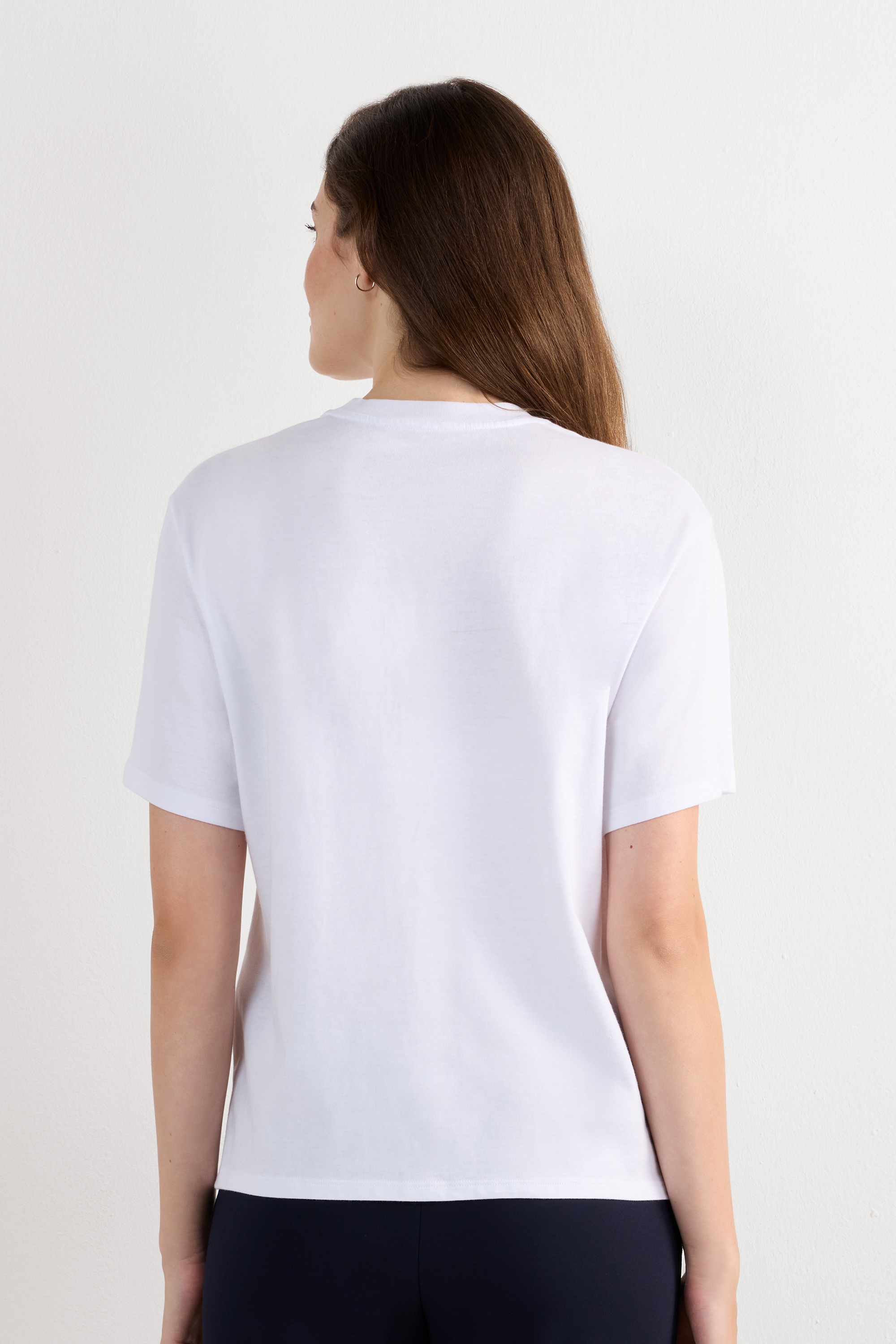 コットン ボクシーフィット ショートスリーブ ニット