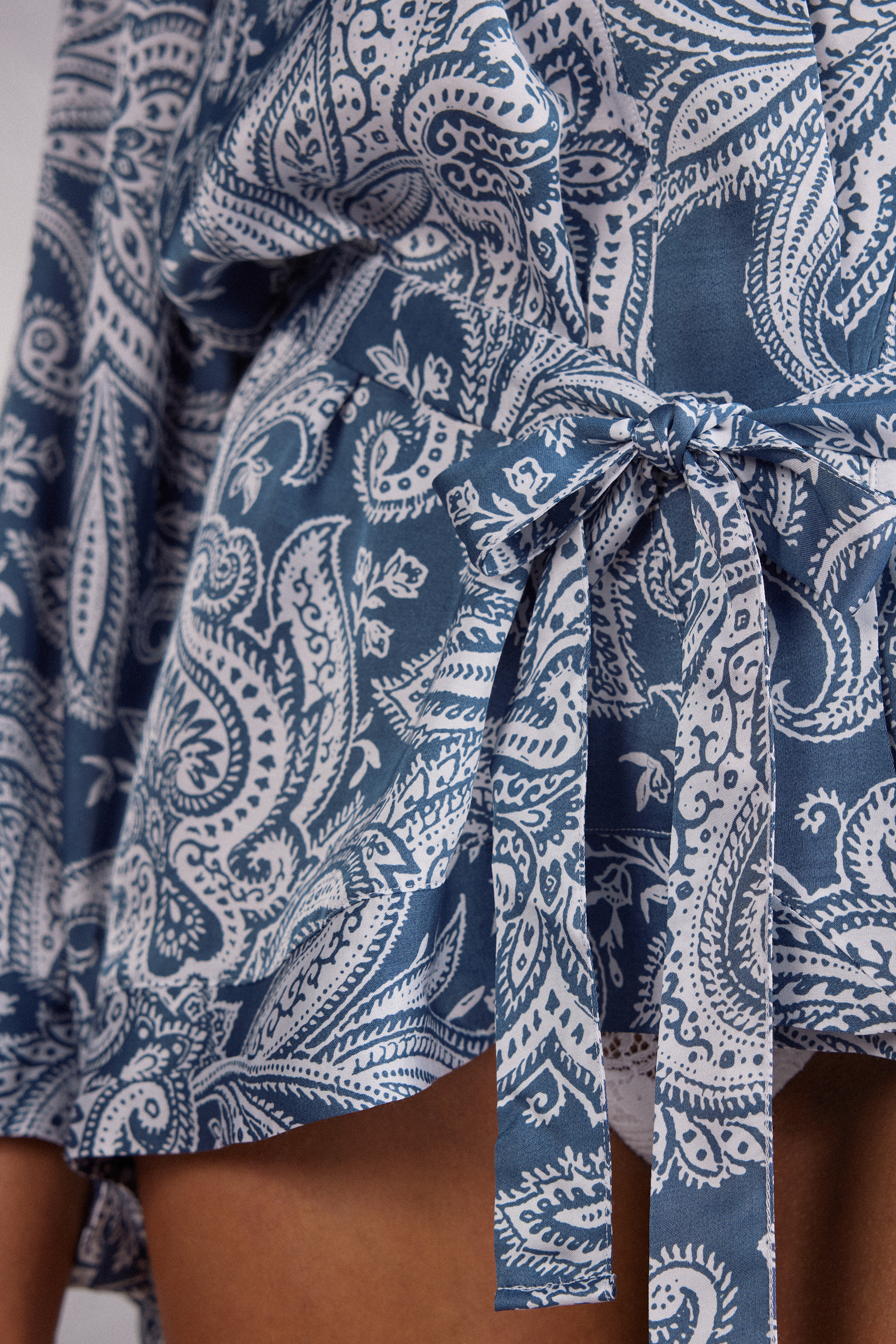 Flower Paisley Viscose Satin Top | Intimissimi