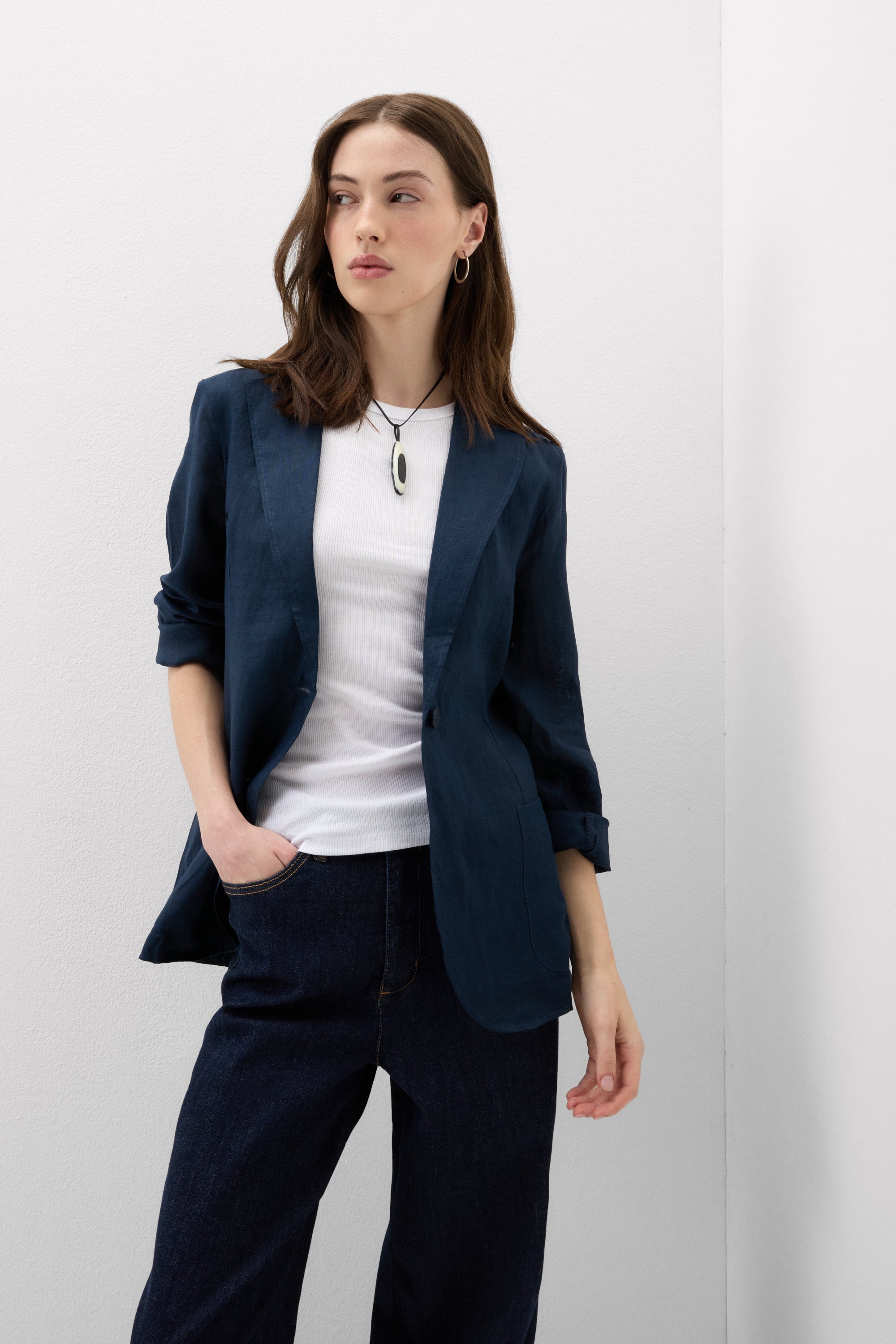 The Pure Linen リネンファブリック ジャケット