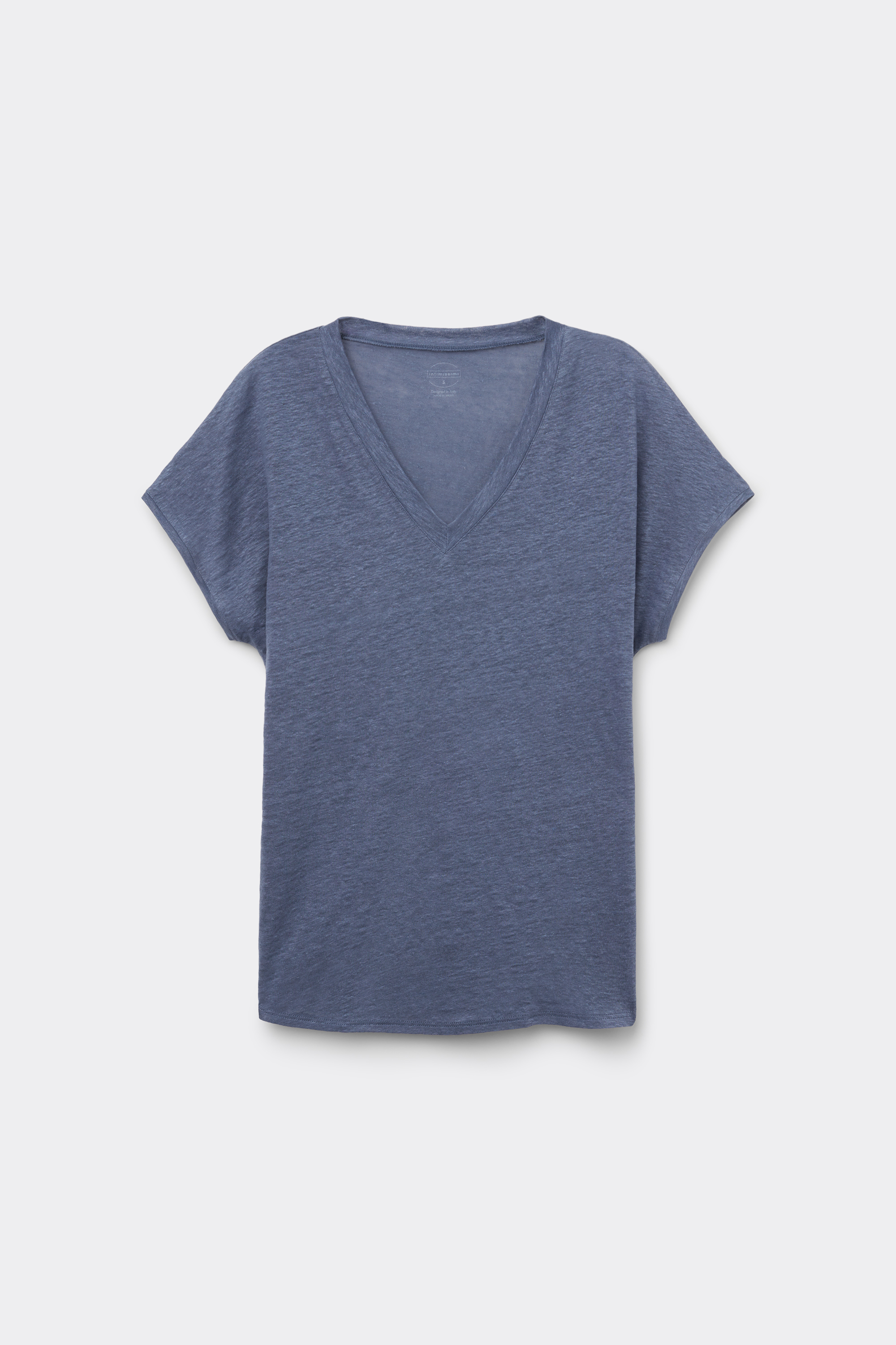 The Pure Linen リネン Vネック ショートスリーブ Tシャツ