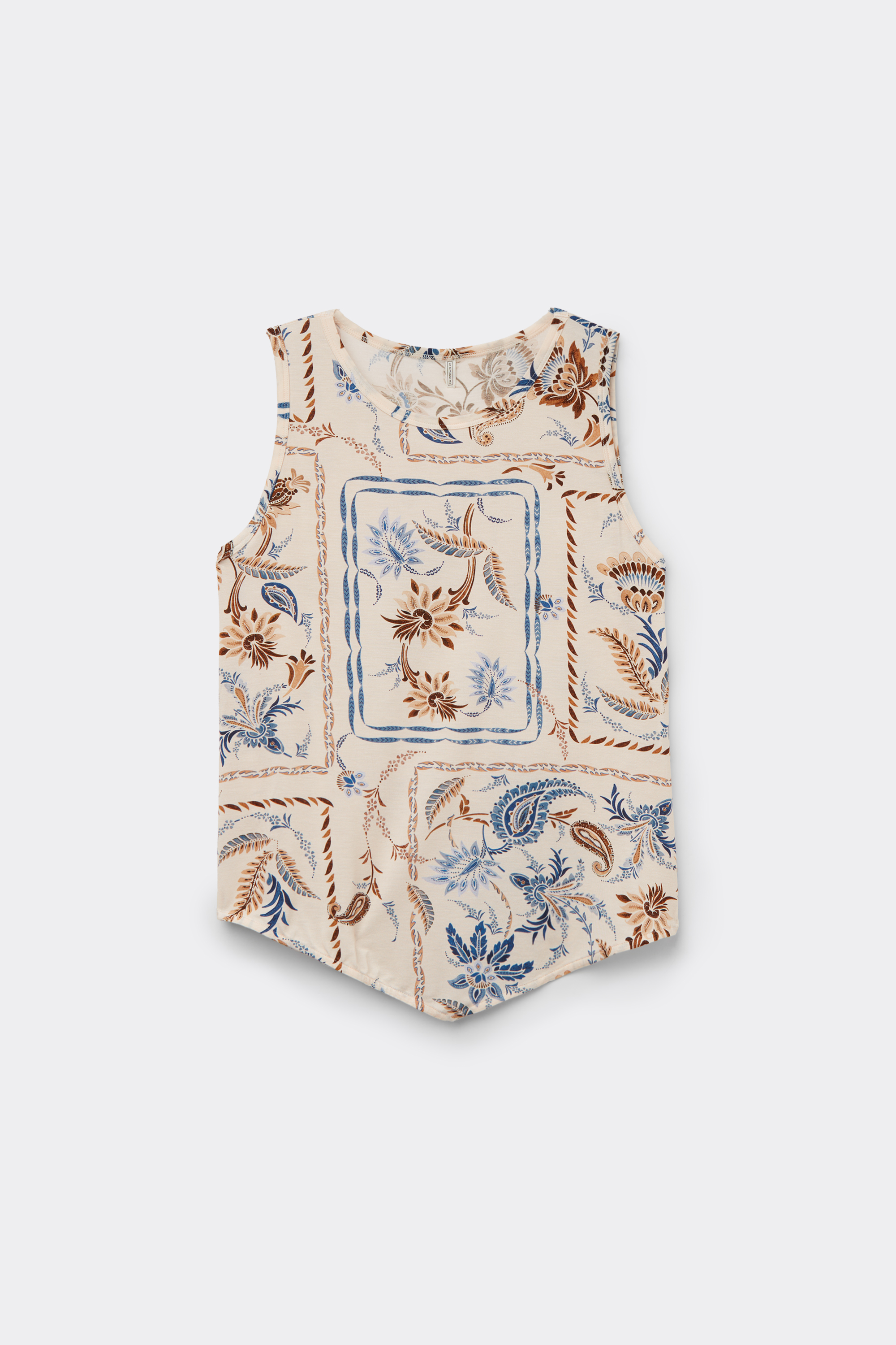 タンクトップ ノースリーブ Italian Riviera フレッシュバンブー ワイドショルダー タンクトップ レディース Italian Riviera フレッシュバンブー ワイドショルダー タンク