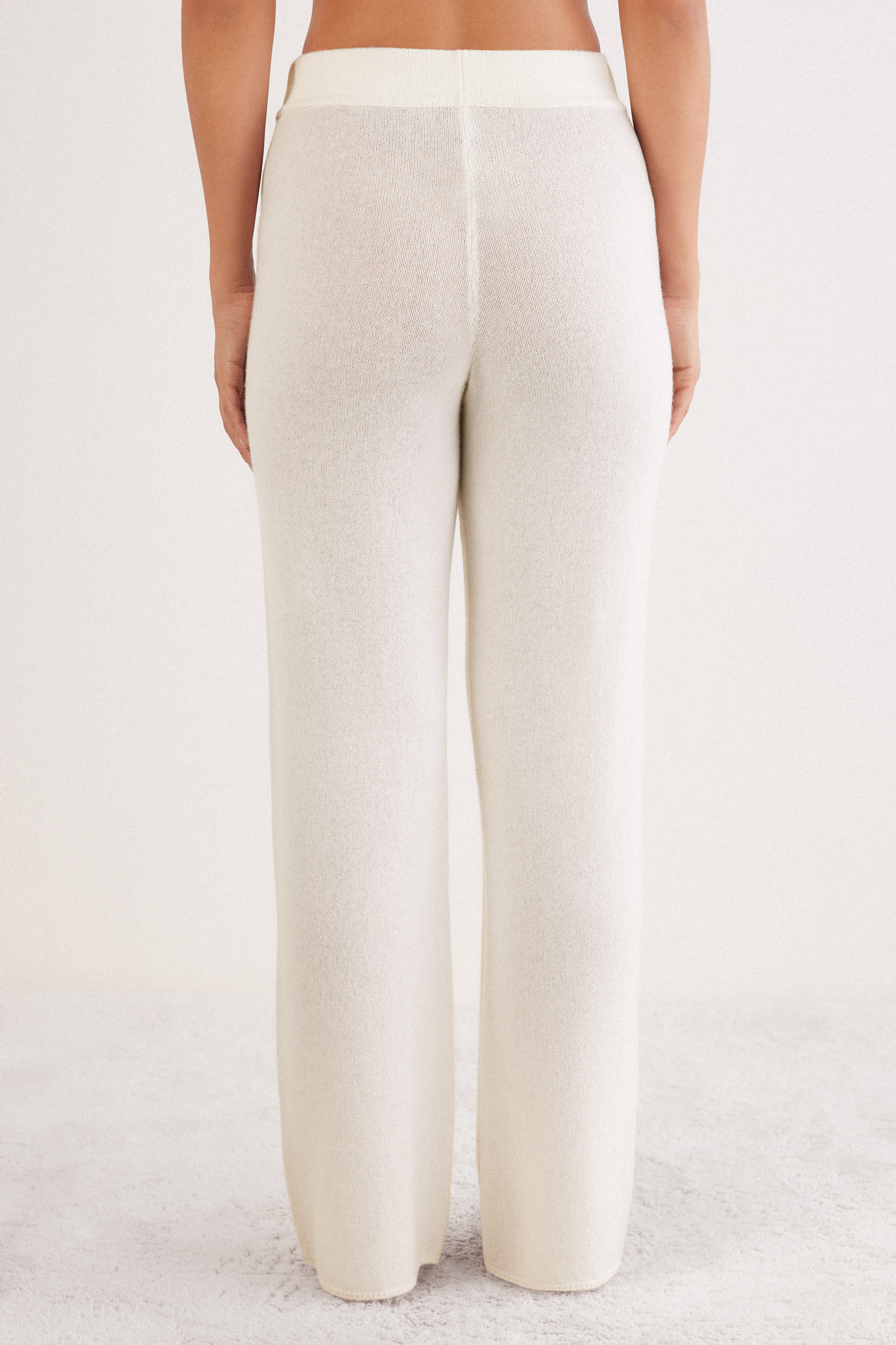 カシミヤ100% ロング パラッツォパンツ